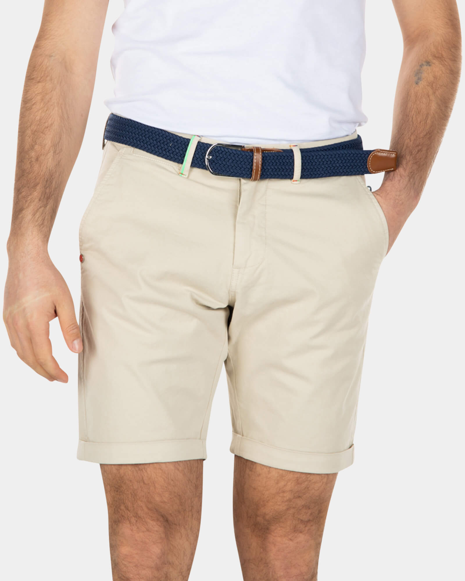 Cotton stretch chino shorts - Light Kit Cotton stretch chino shorts - Light Kit