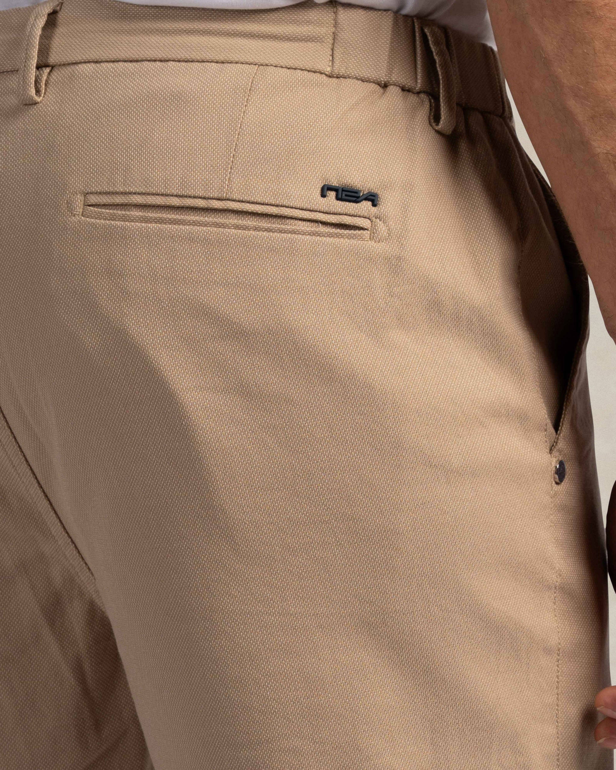 Beige Baumwollstretch-Shorts Beige Baumwollstretch-Shorts