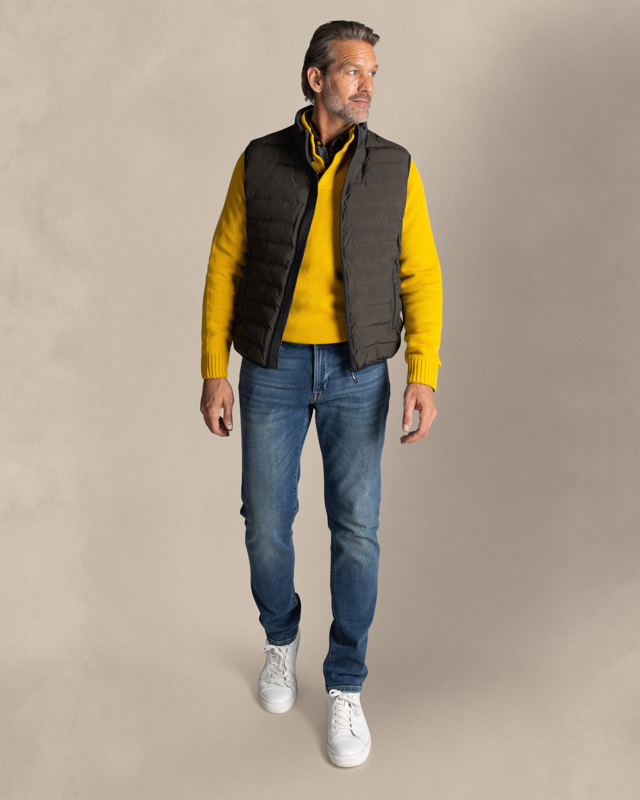 Grüne gesteppte Weste Grüne gesteppte Weste