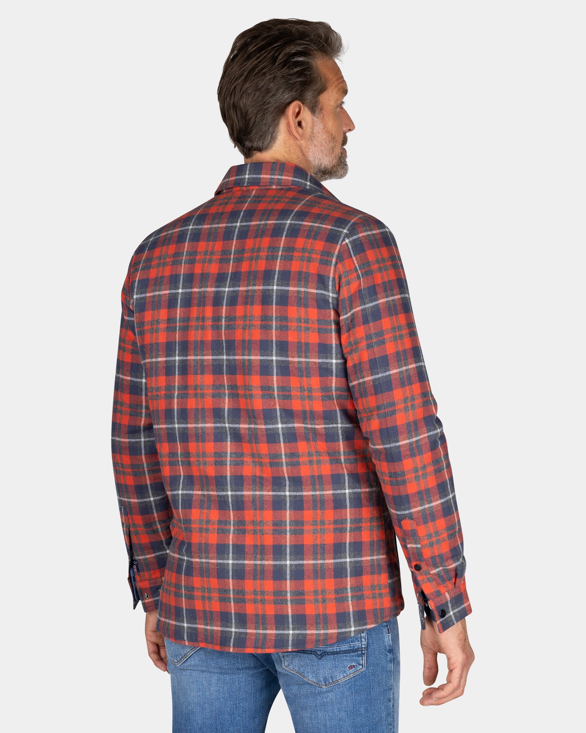 Camisa de franela acolchada a cuadros rojo - Reef Red Camisa de franela acolchada a cuadros rojo - Reef Red