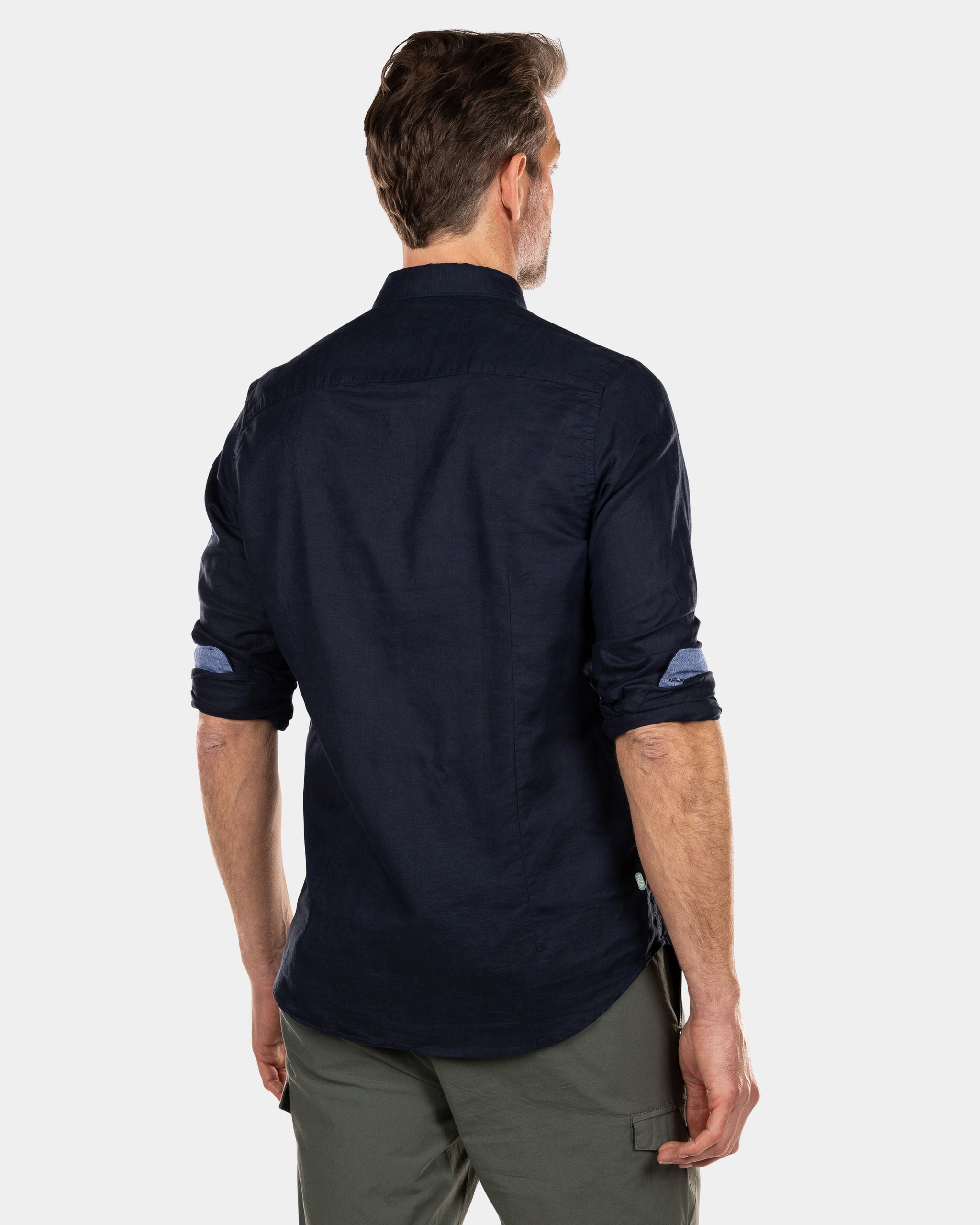 Chemise en lin uni - Traditional Navy Chemise en lin uni - Traditional Navy
