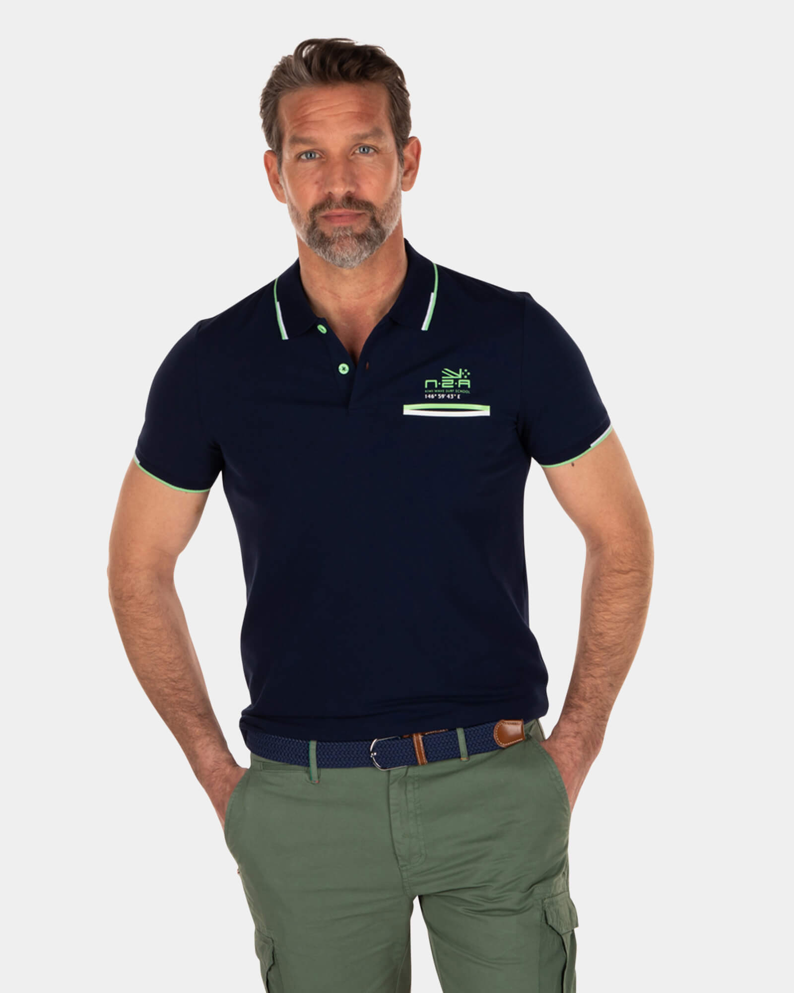 Stretch polo shirt - Key Navy Stretch polo shirt - Key Navy