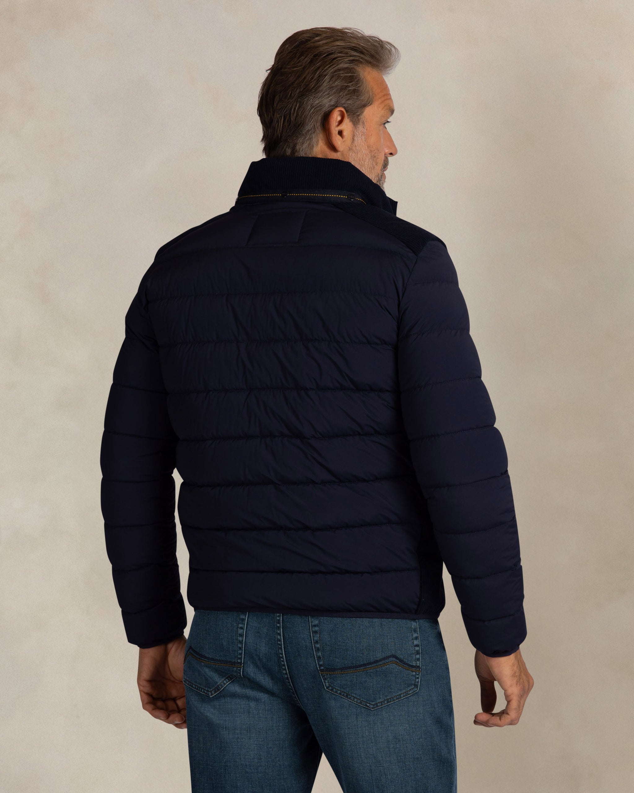 Dark blue quilted jacket Dark blue quilted jacket