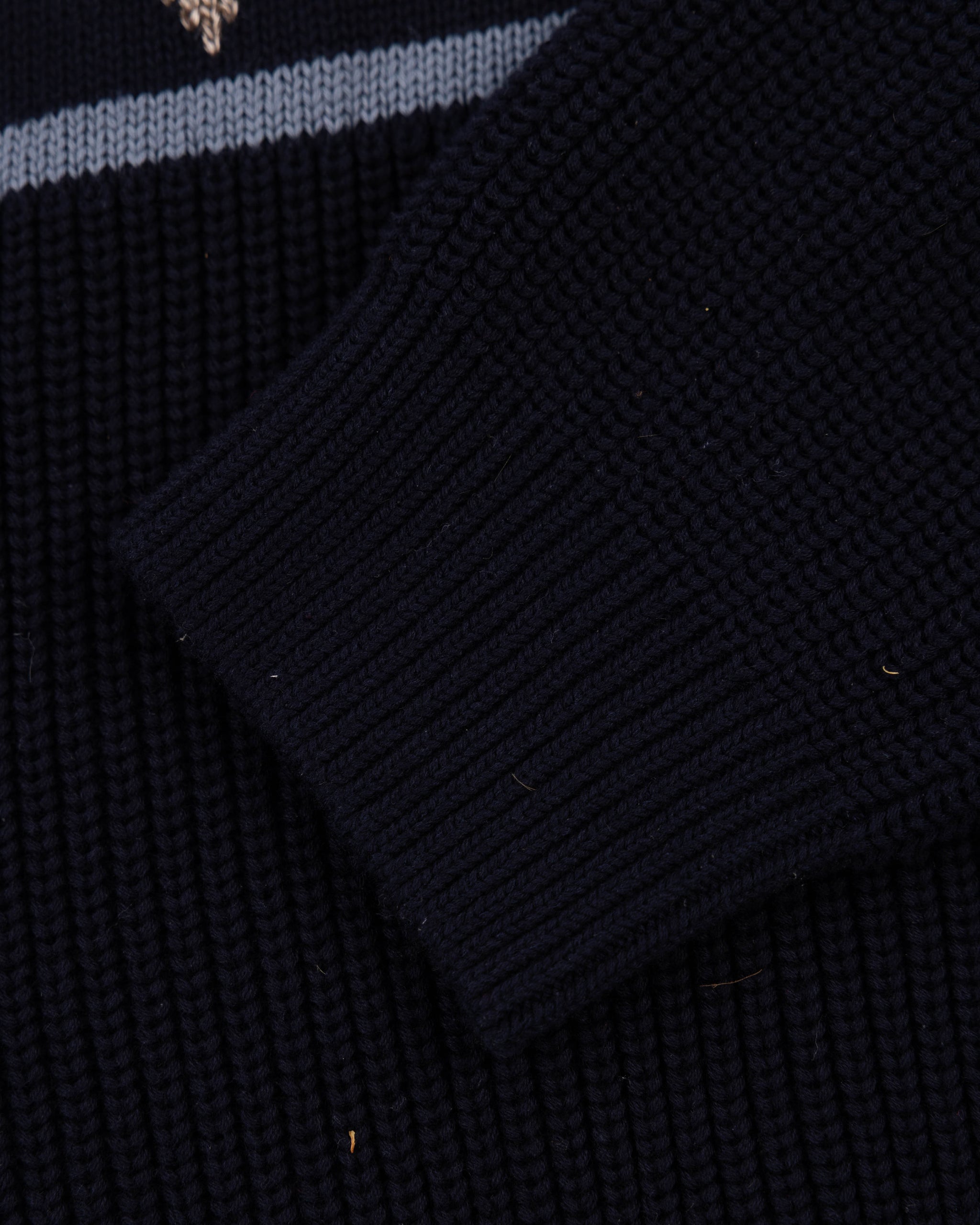Blue cotton half zip sweater Blue cotton half zip sweater