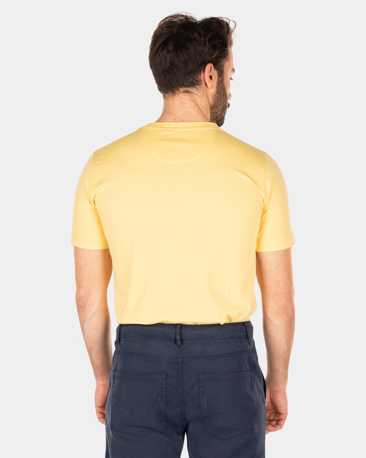 Katoenen t-shirt met logo - Iguana yellow