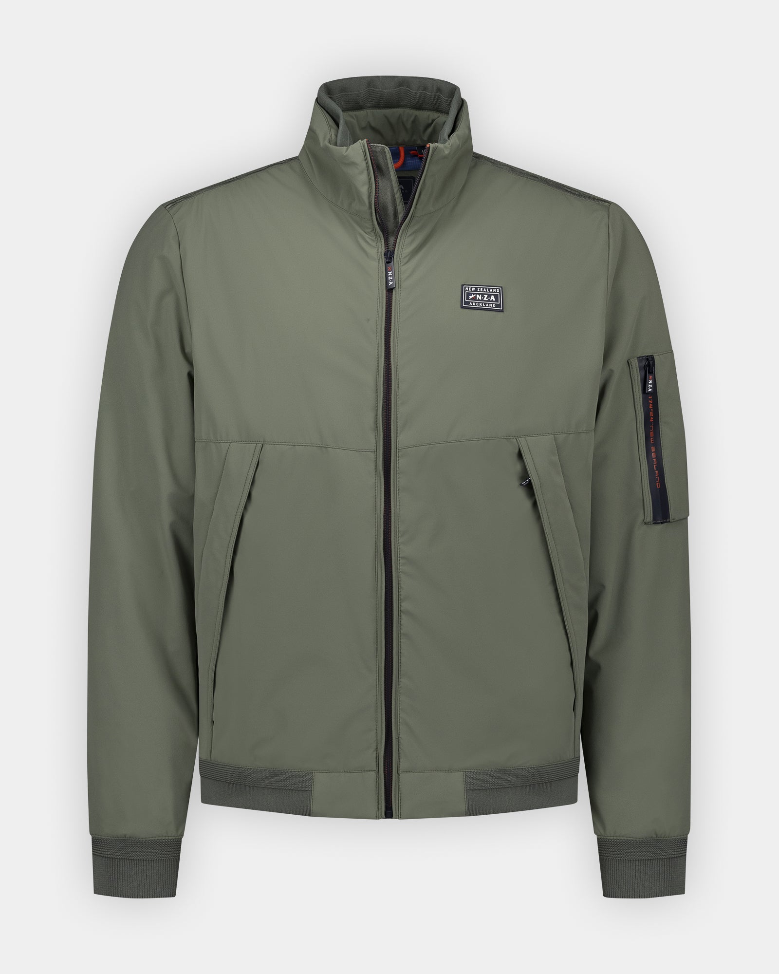 Groene waterafstotende jas Groene waterafstotende jas