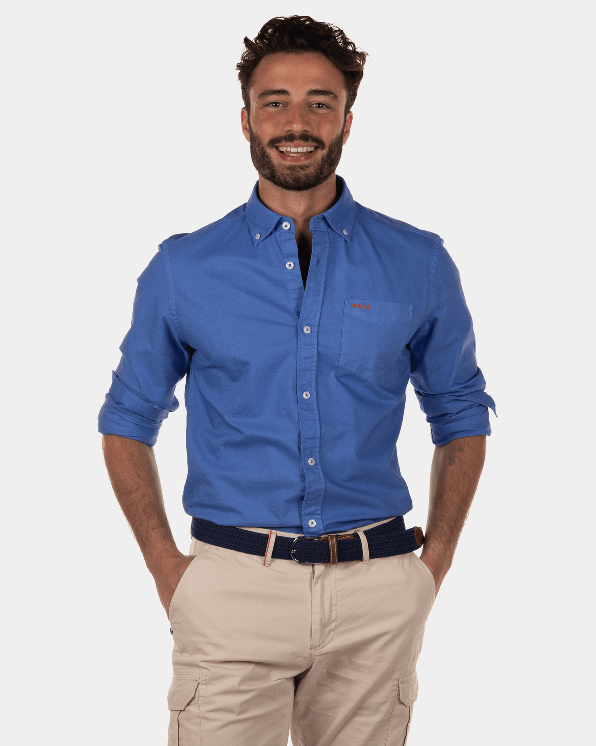 Camisa manga larga Ongarue - Island Blue