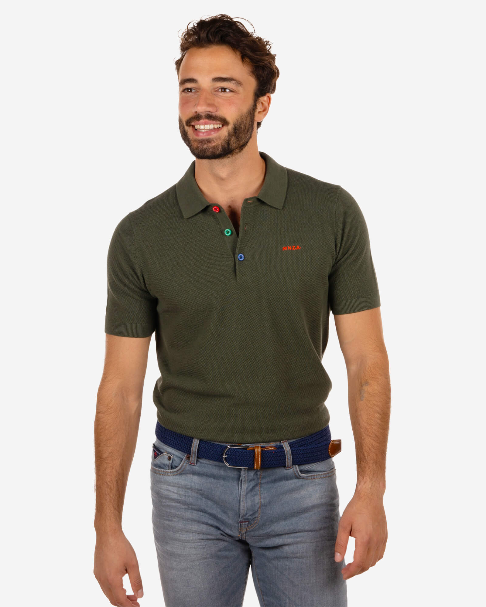 Kurzarm-Poloshirt Oratia - Rock Green Kurzarm-Poloshirt Oratia - Rock Green