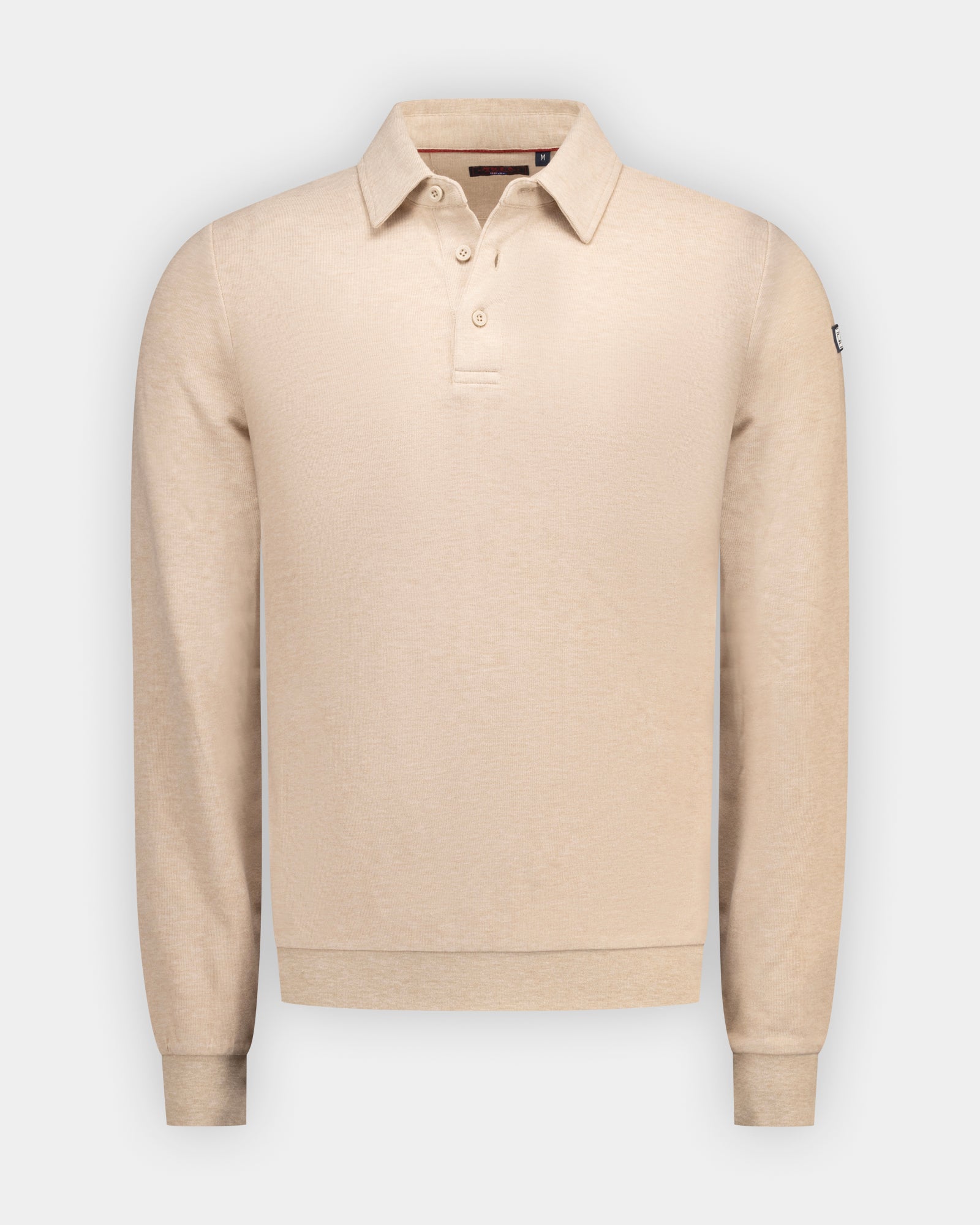 Ecru 100% Baumwoll-Piqué-Poloshirt Ecru 100% Baumwoll-Piqué-Poloshirt