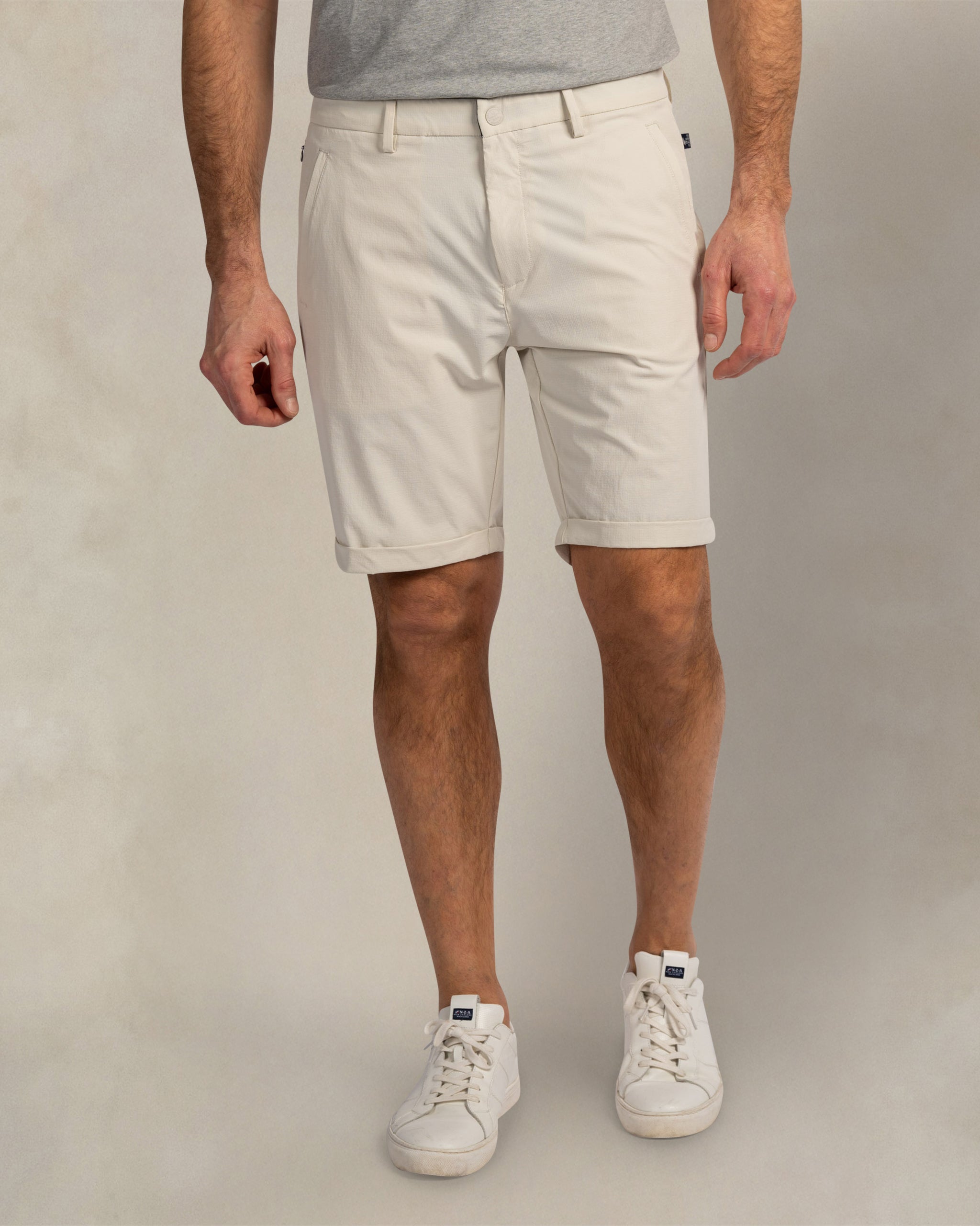 Ecru sportieve stretch shorts Ecru sportieve stretch shorts