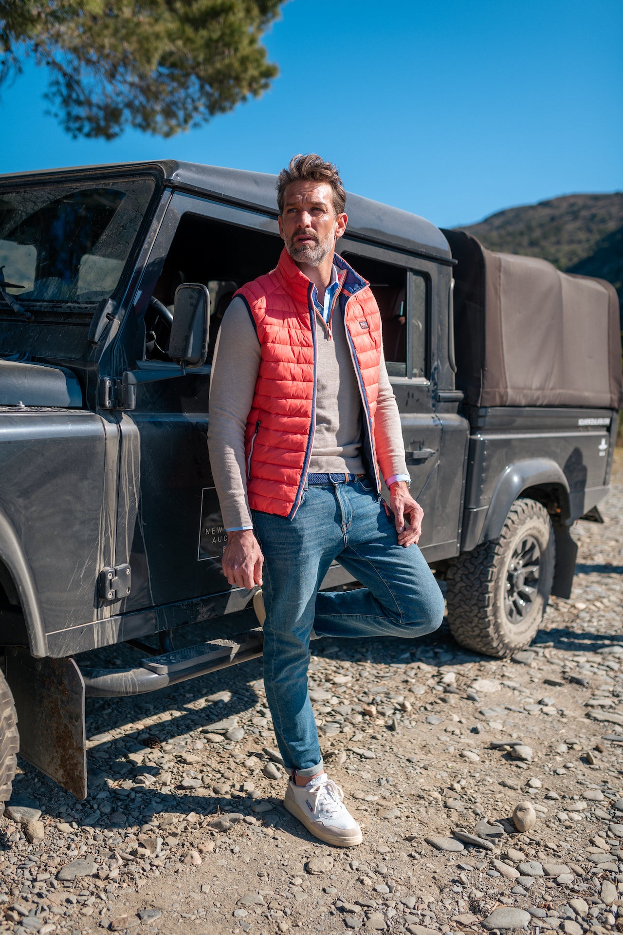 Nylon vest - Golden Orange Nylon vest - Golden Orange