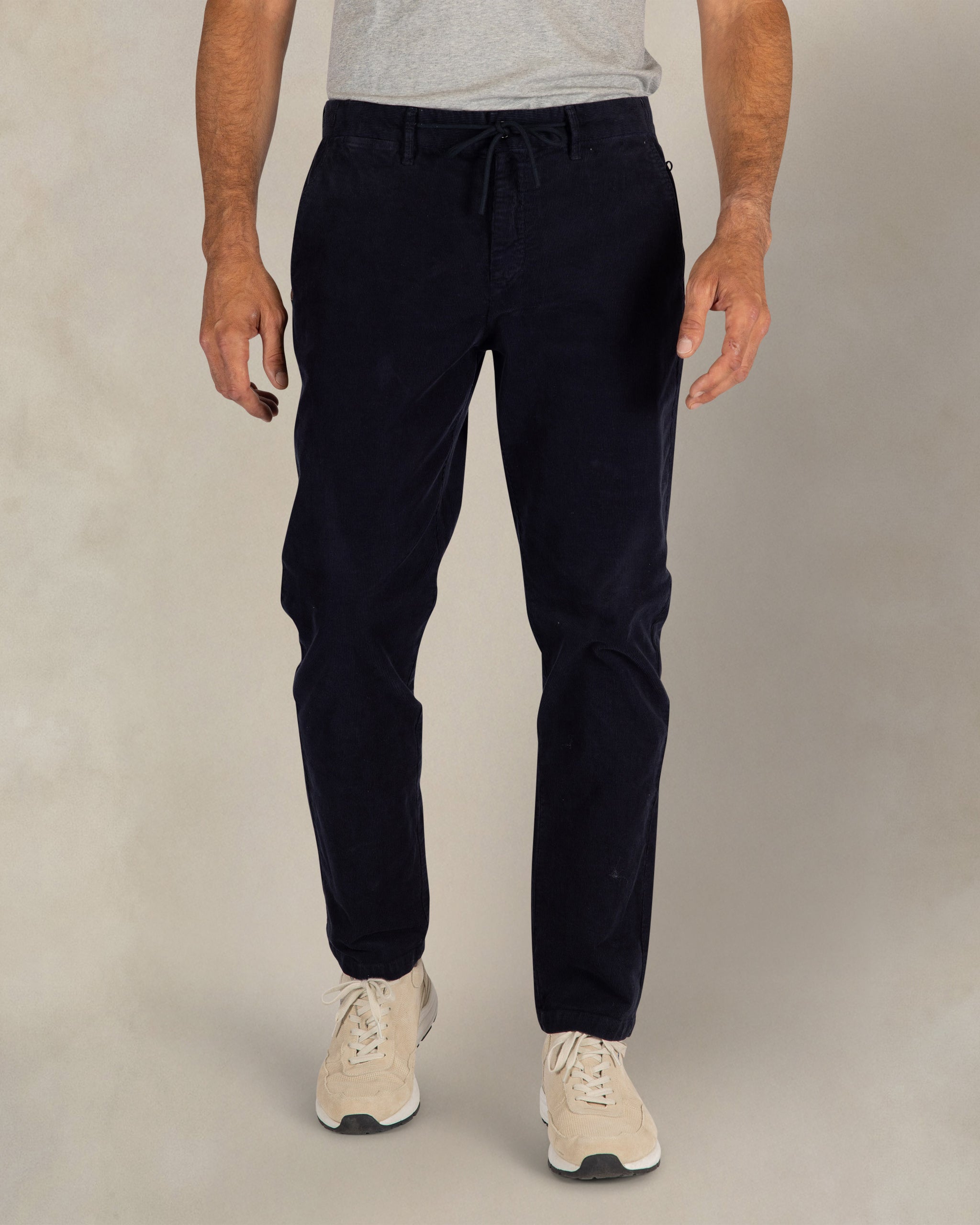 Chino stretch en velours côtelé bleu foncé napier Chino stretch en velours côtelé bleu foncé napier