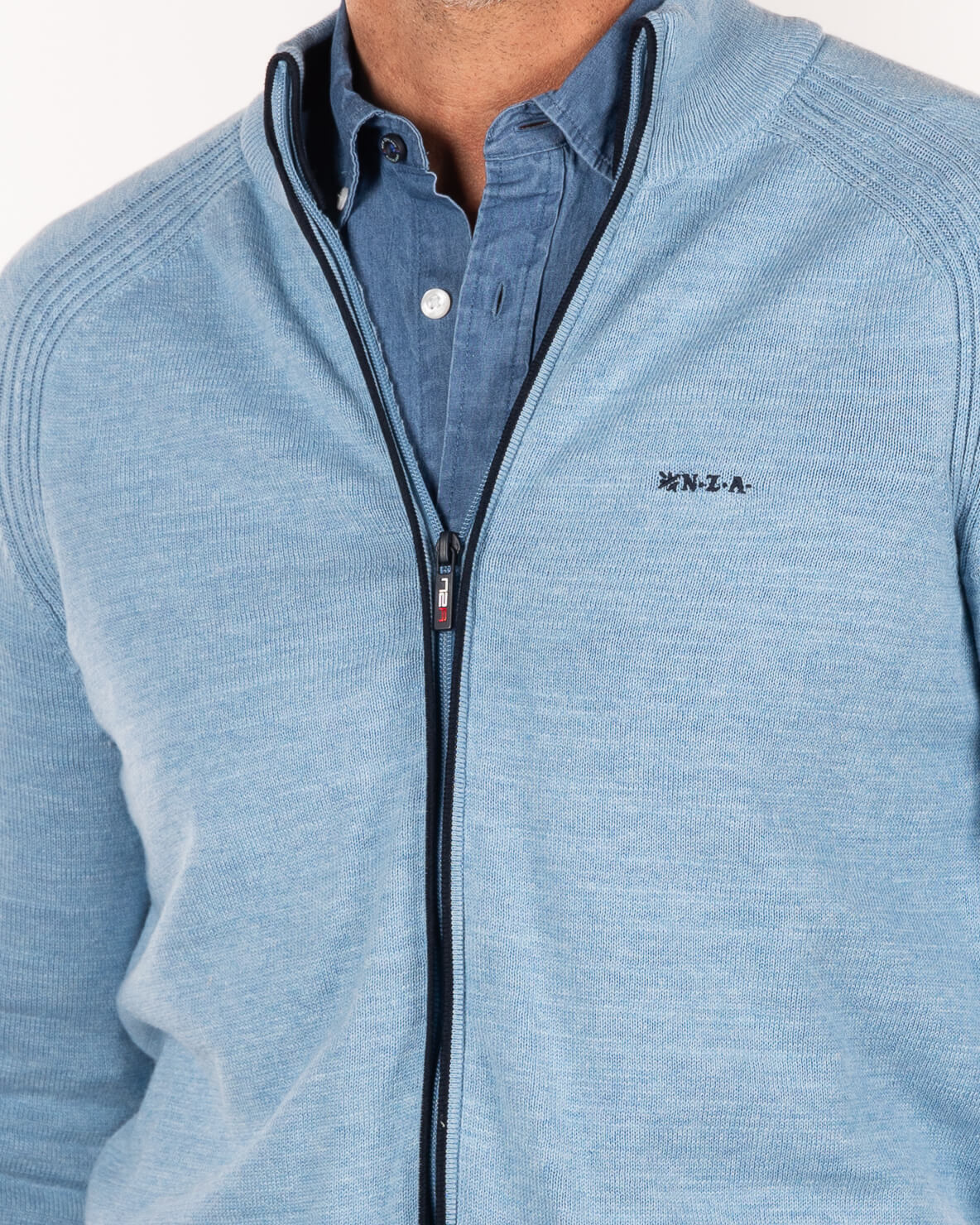 Cárdigan de algodón de color liso Cárdigan de algodón de color liso