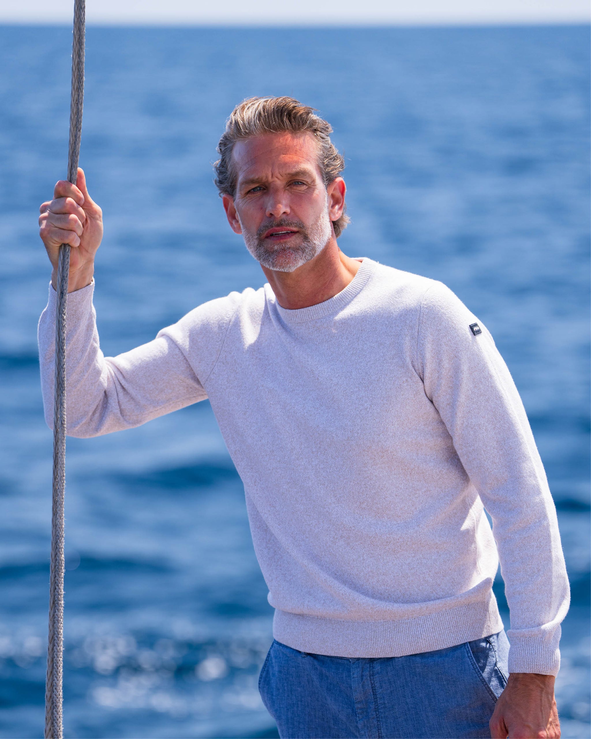 Pull en coton écru Pull en coton écru