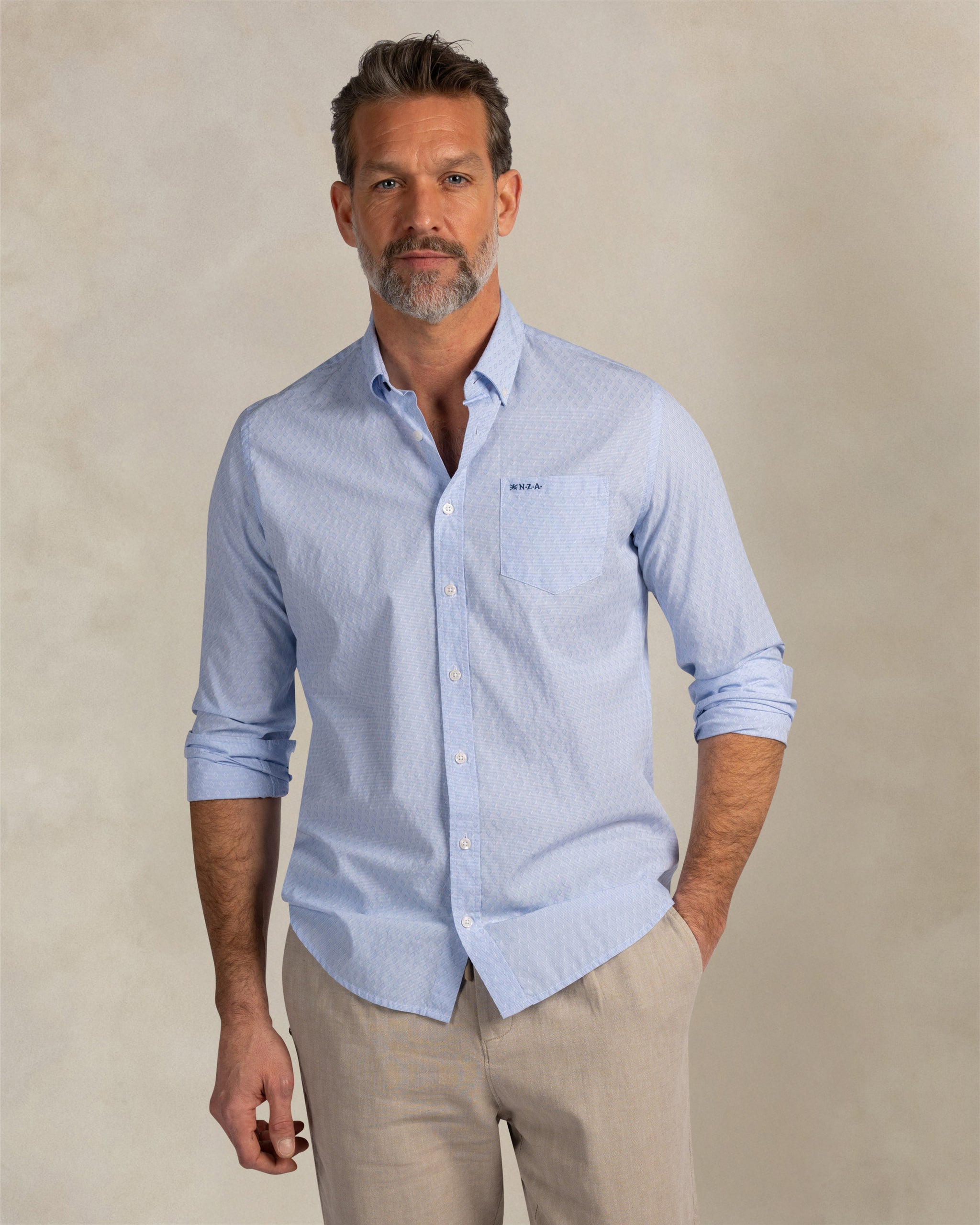 Light blue printed shirt Light blue printed shirt