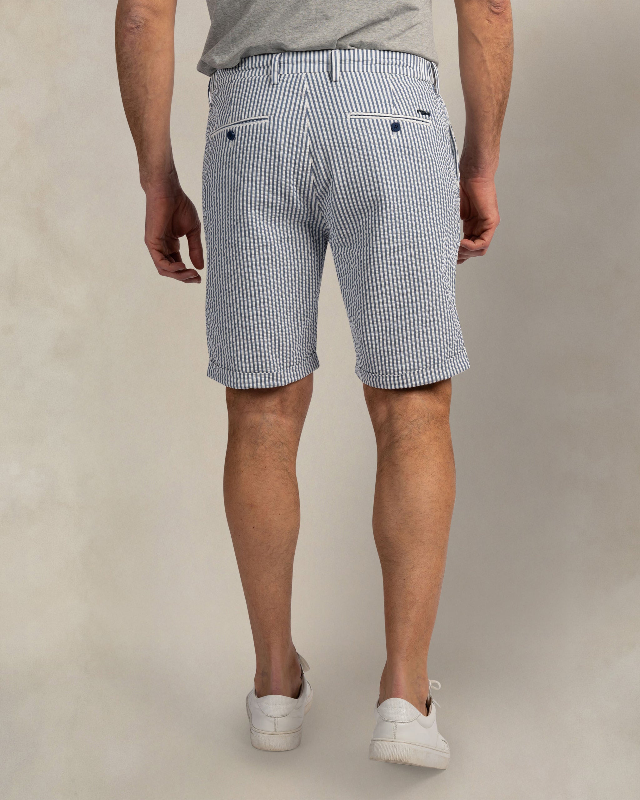 Dunkelblaue 100% Baumwollshorts Dunkelblaue 100% Baumwollshorts