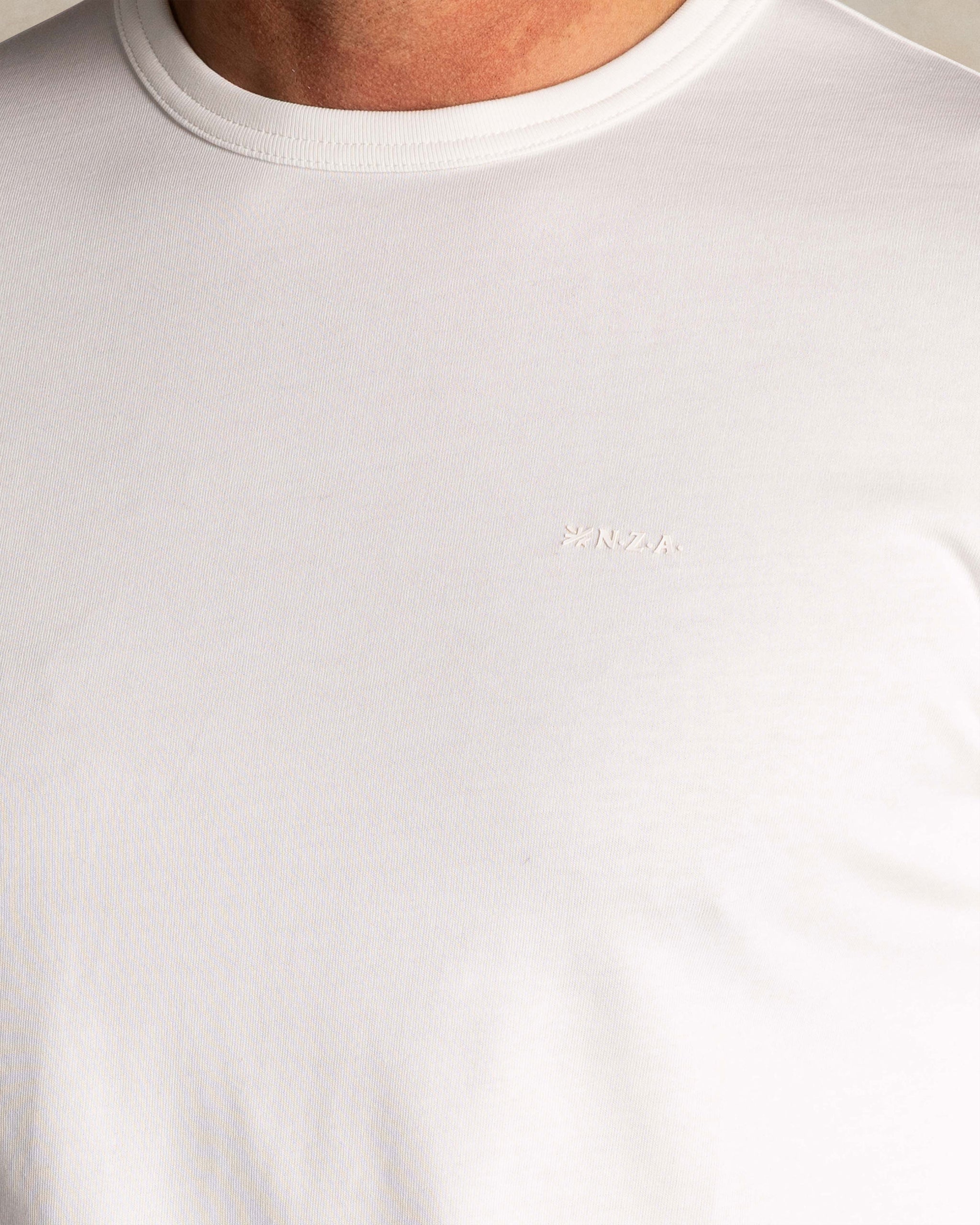 Witte katoenen longsleeve Witte katoenen longsleeve