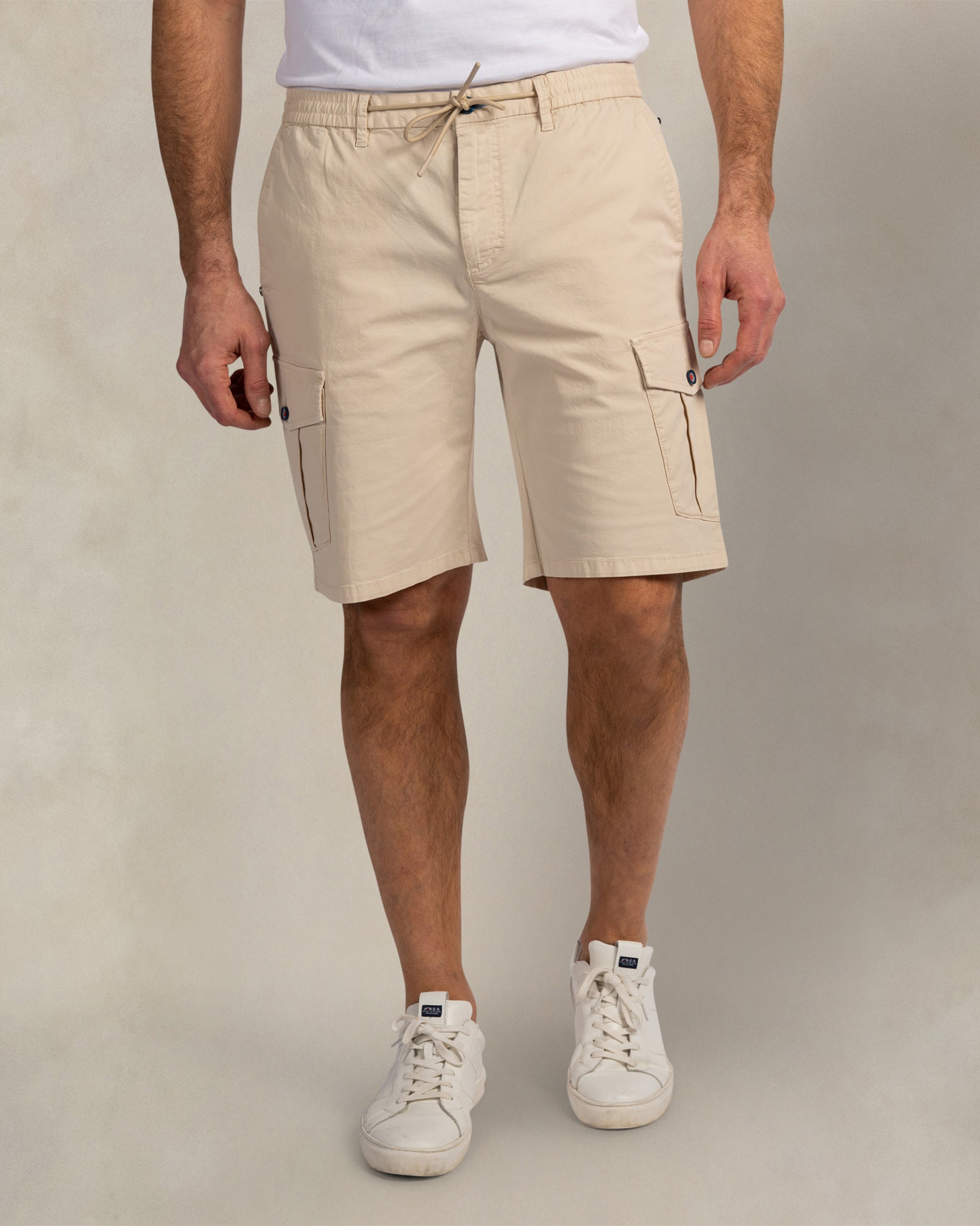 Ecru katoenen cargo shorts Ecru katoenen cargo shorts