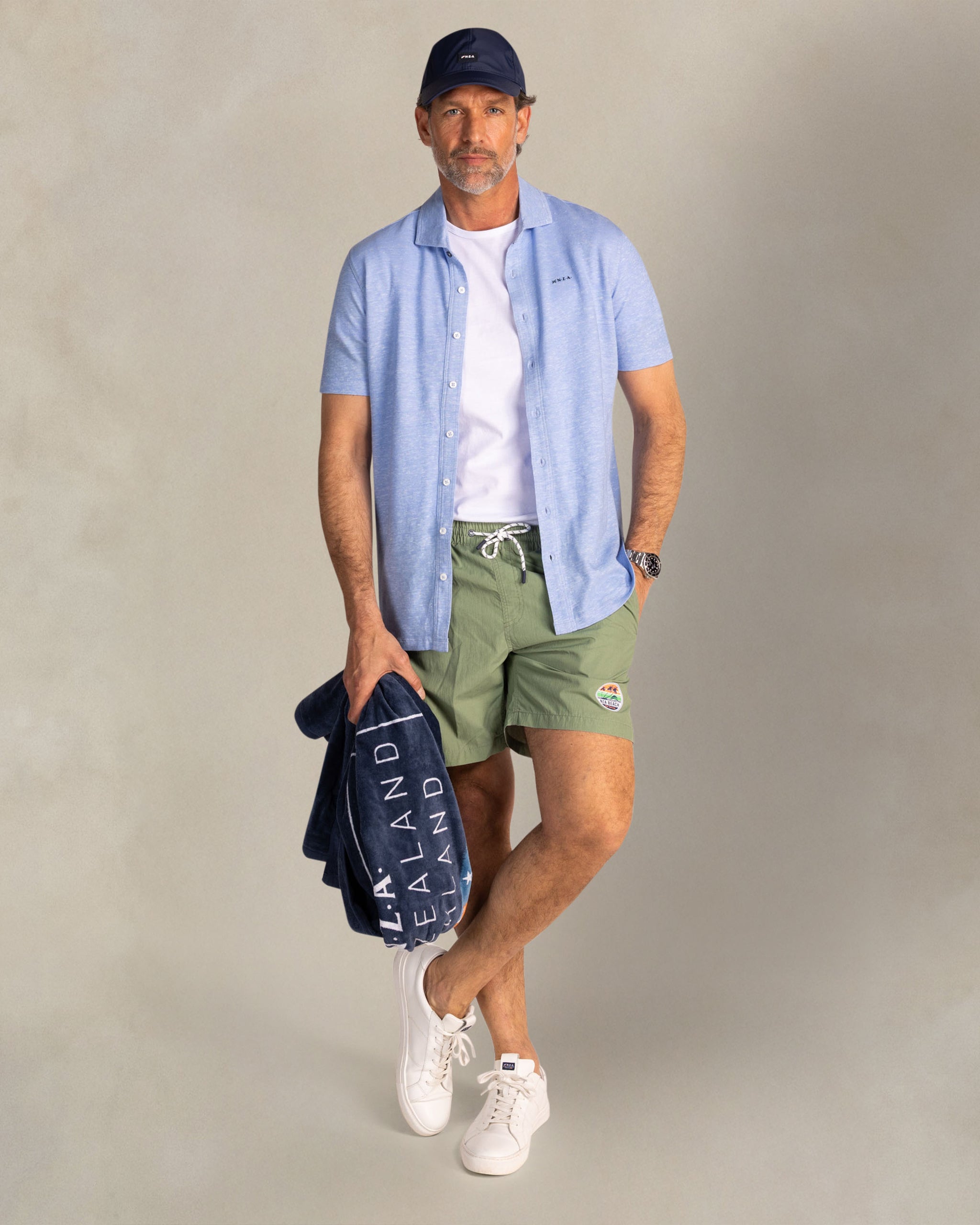 Groene polyamide zwembroek Groene polyamide zwembroek