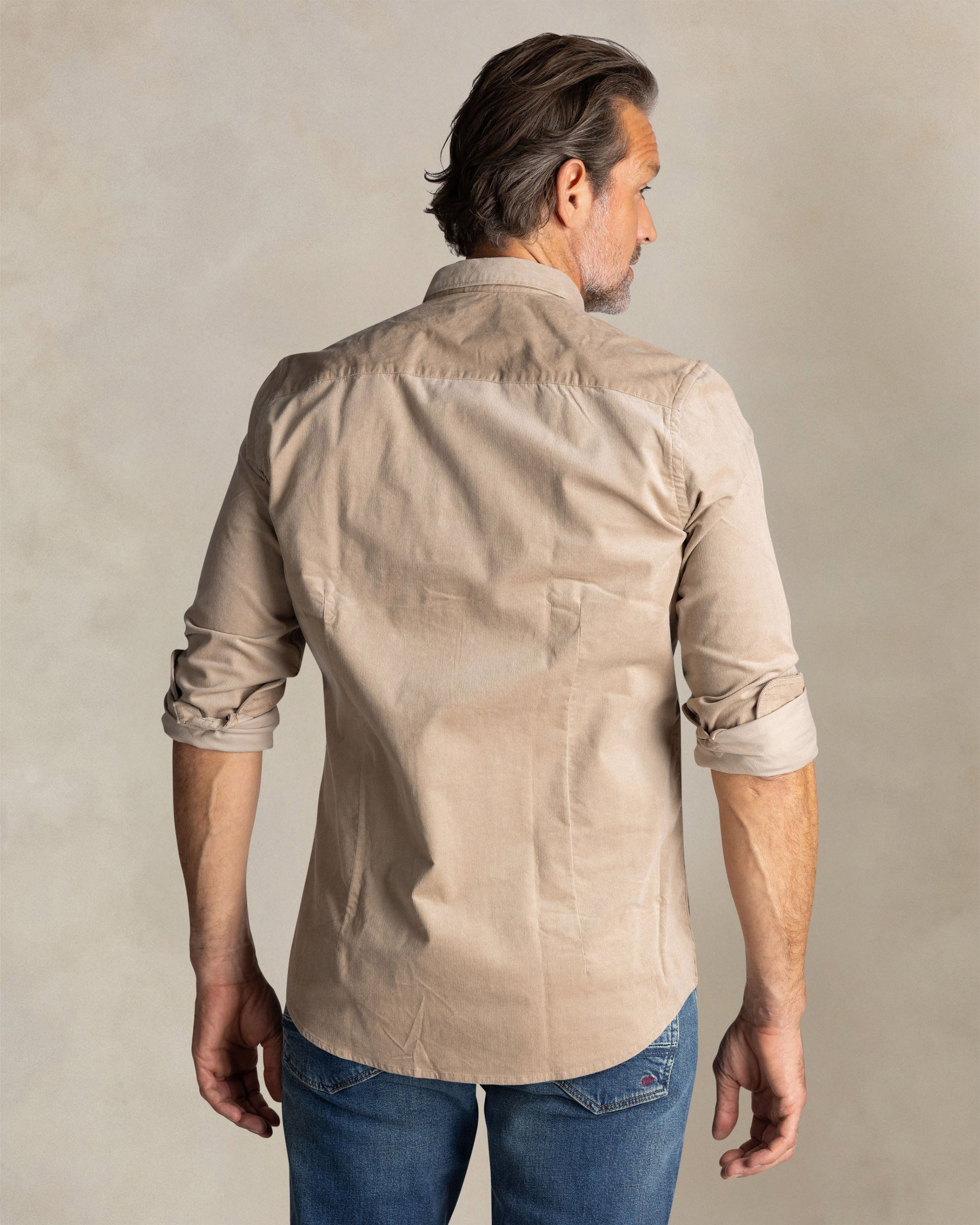 Ecru corduroy shirt Ecru corduroy shirt