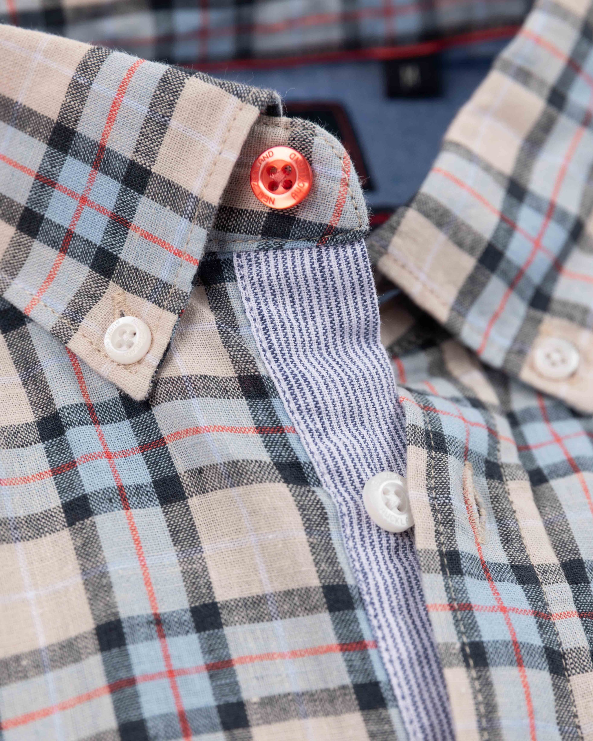 Geblokt overhemd - Shimmering Sand Geblokt overhemd - Shimmering Sand