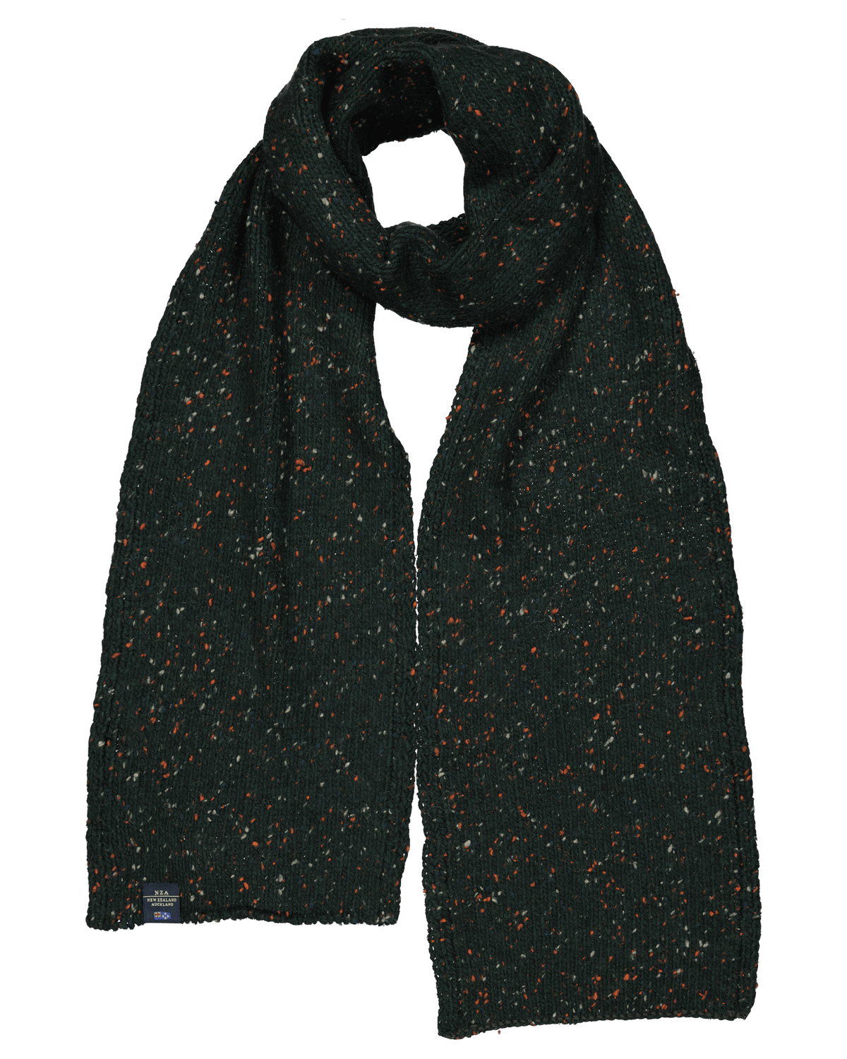Knitted solid coloured scarf - Crushing Green