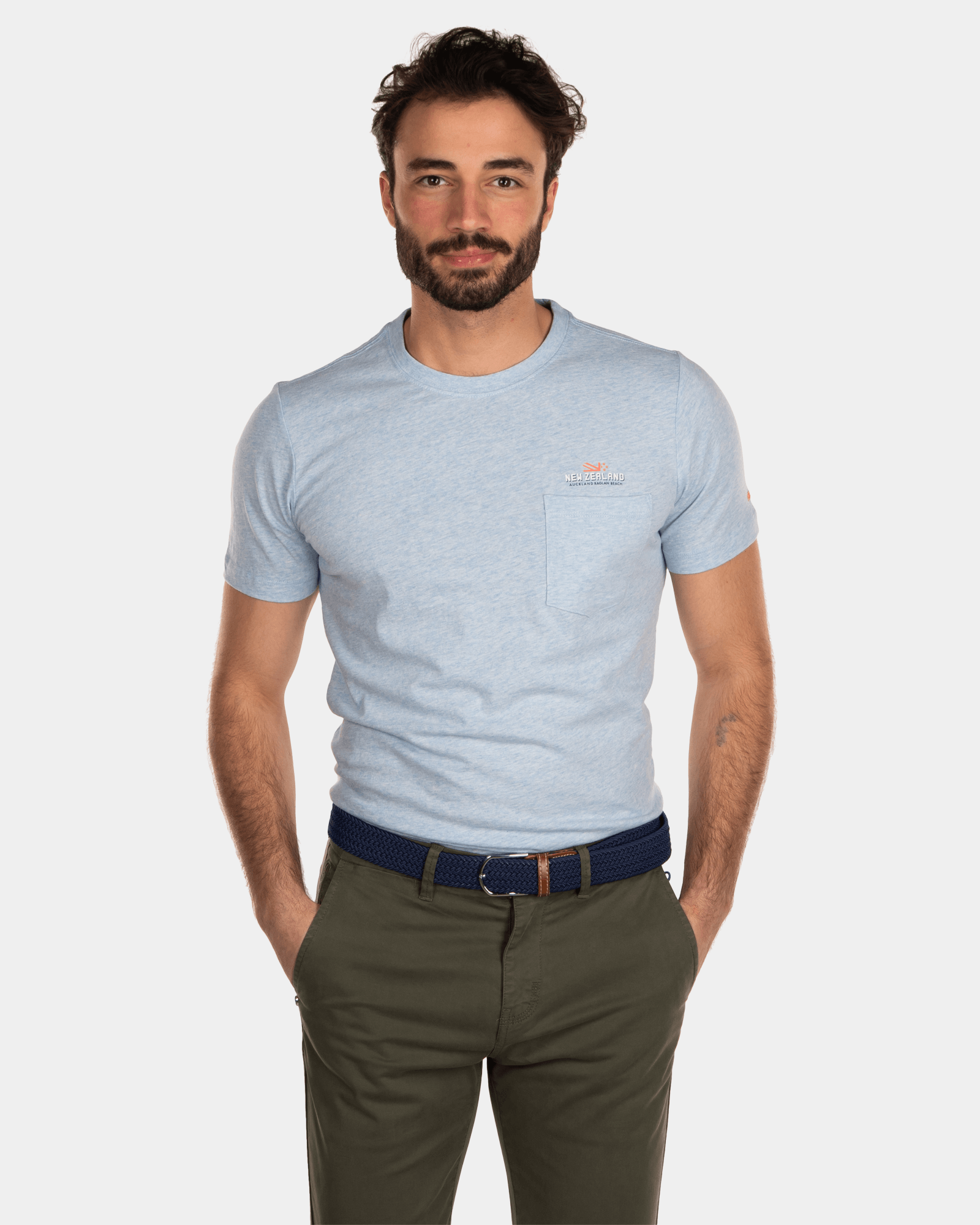 Cotton t-shirt with print - Bright Sky Cotton t-shirt with print - Bright Sky