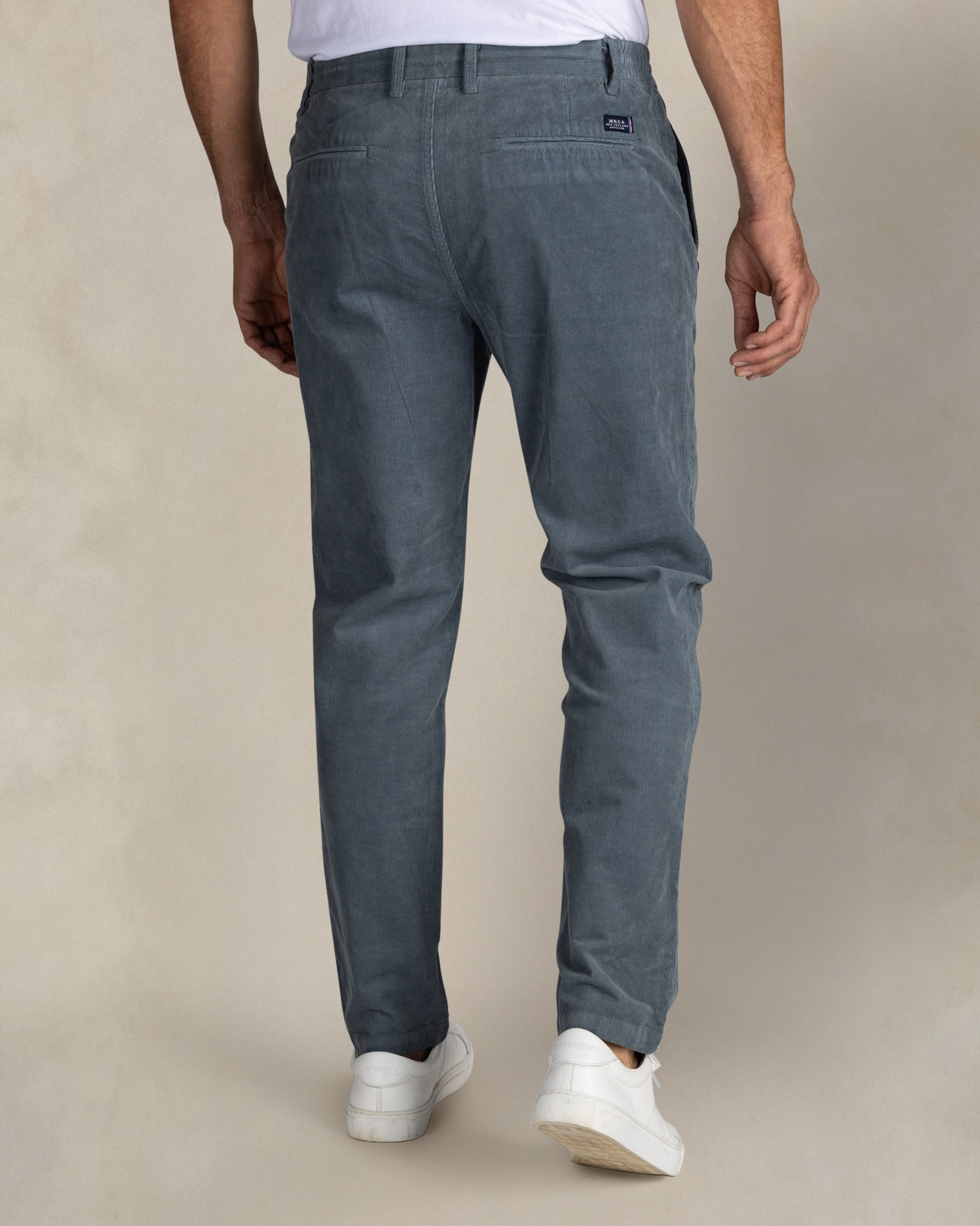 Blue cotton stretch trousers Blue cotton stretch trousers