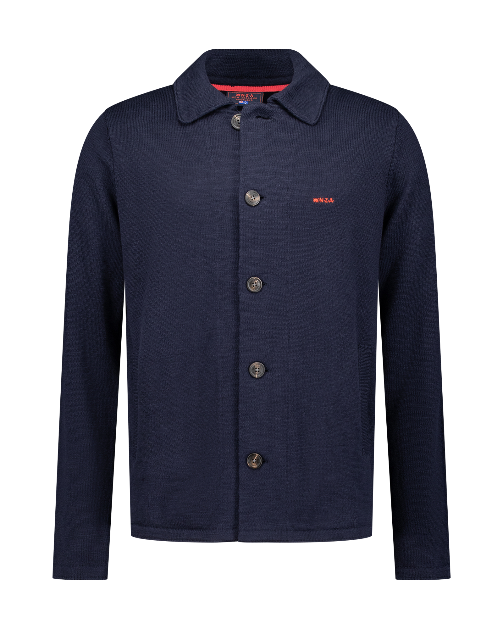 Donkerblauw katoenen overshirt Donkerblauw katoenen overshirt