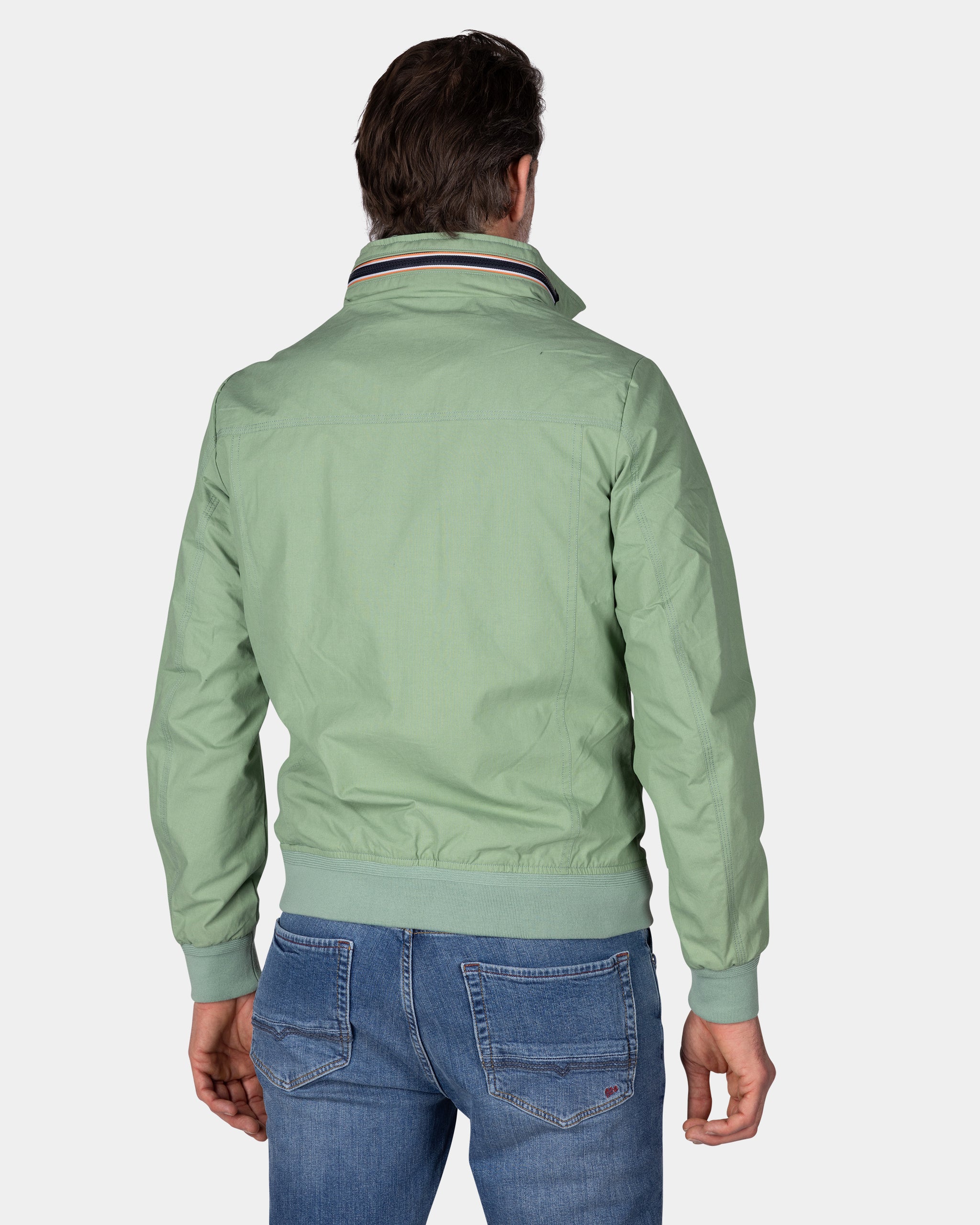Green cotton bomber Green cotton bomber