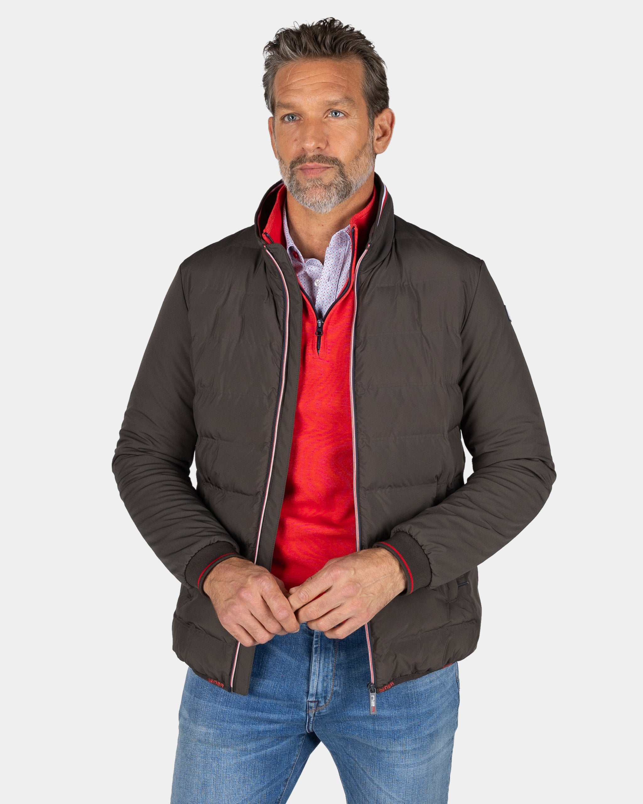 Bruin polyester bomberjack - Mud Bruin polyester bomberjack - Mud