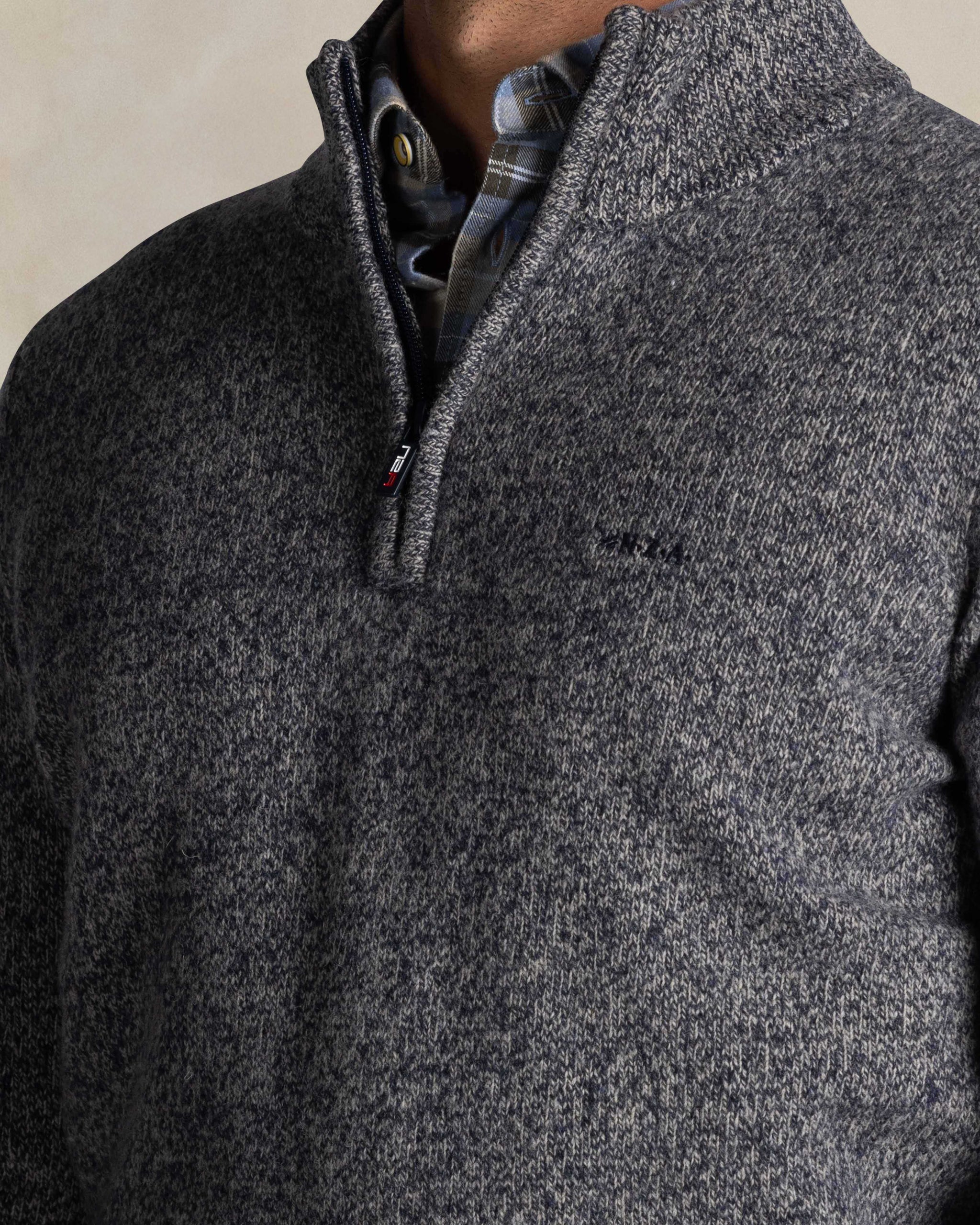 Blue wool half zip sweater Blue wool half zip sweater