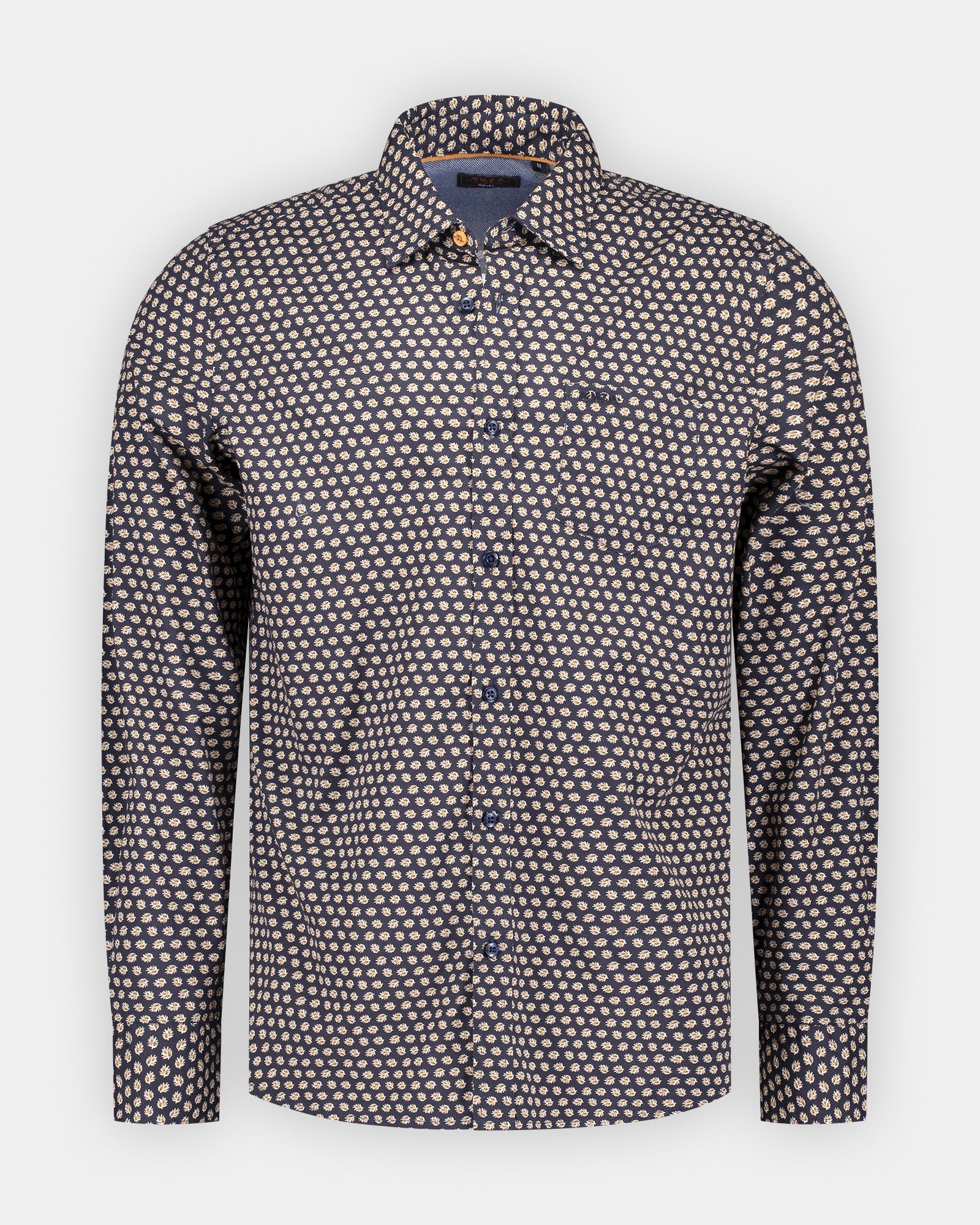 Chemise en coton bleu stretch Chemise en coton bleu stretch