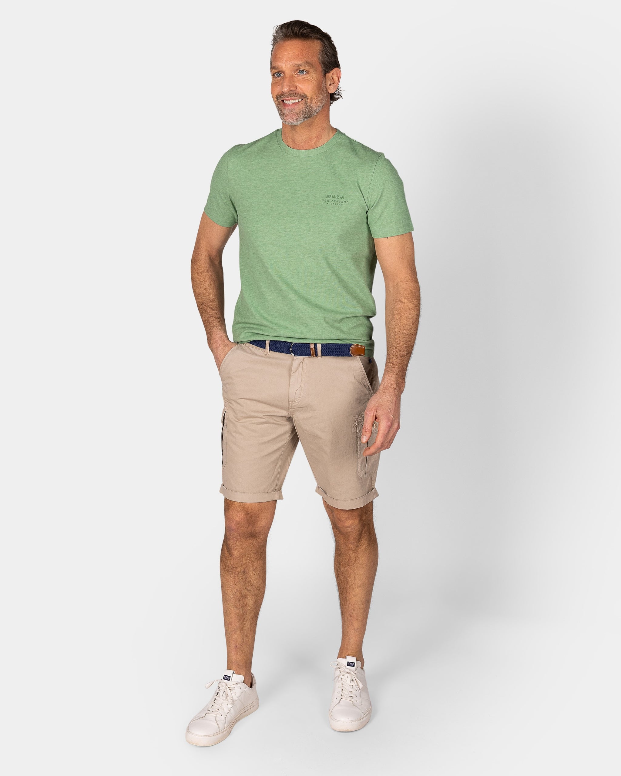 Army Green T-Shirt with Elastane Army Green T-Shirt with Elastane