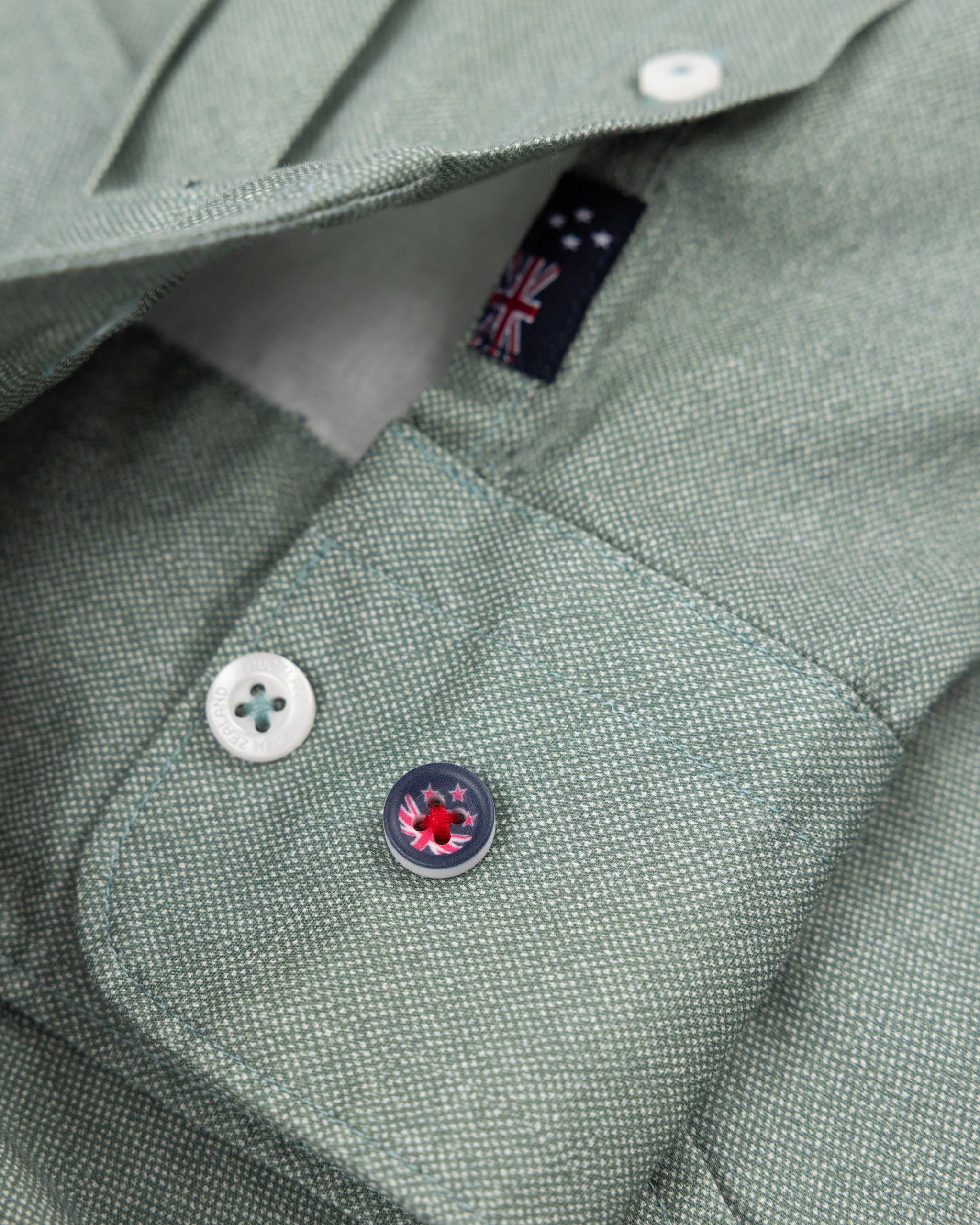 Grünes Baumwollhemd mit Stretch Grünes Baumwollhemd mit Stretch