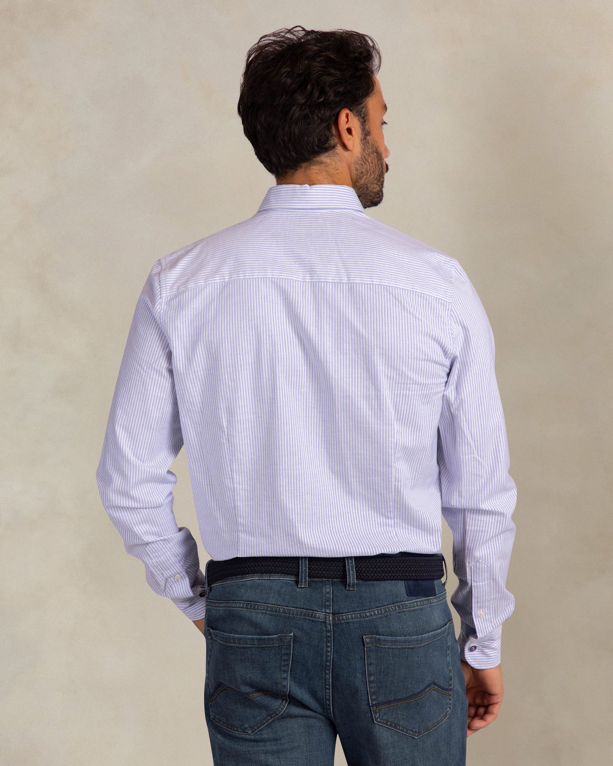 Light blue striped stretch shirt Light blue striped stretch shirt