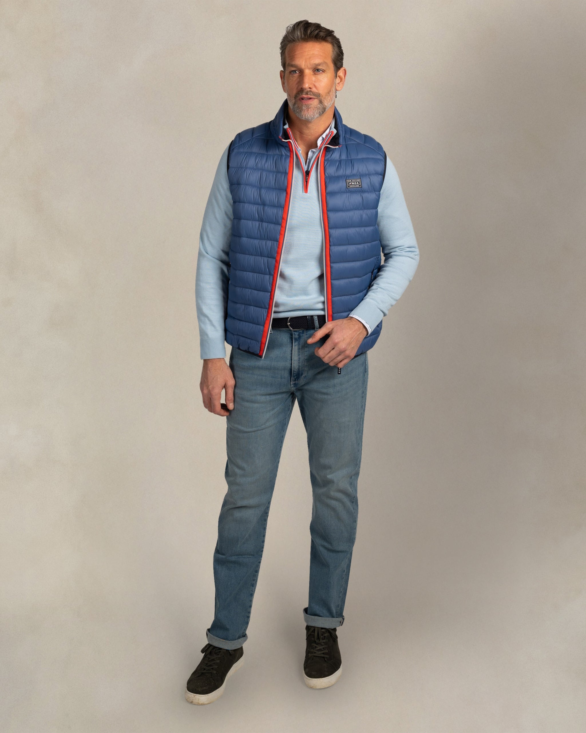 Bleu bodywarmer matelassé Bleu bodywarmer matelassé