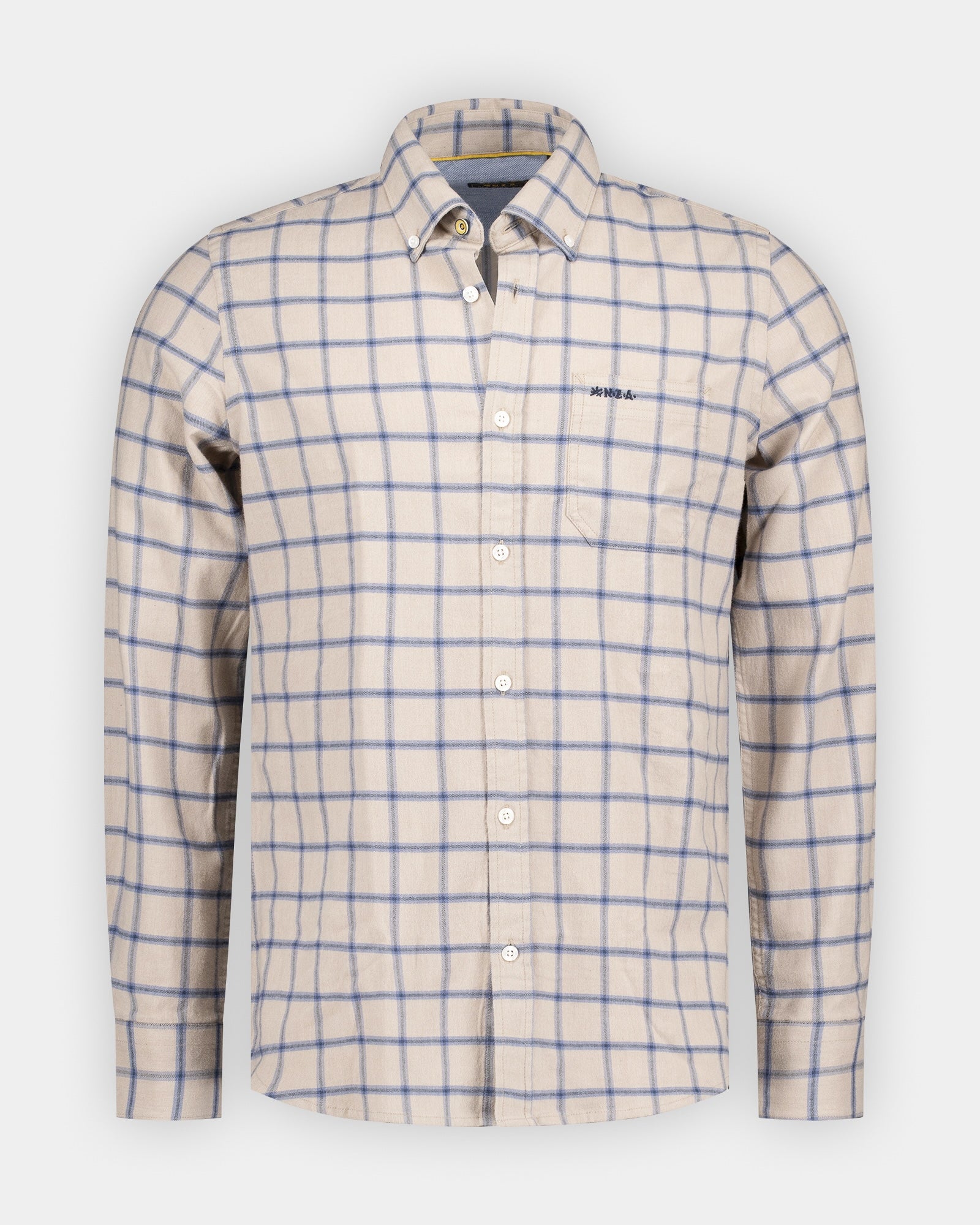 Ecru stretchhemd aus Baumwolle Ecru stretchhemd aus Baumwolle