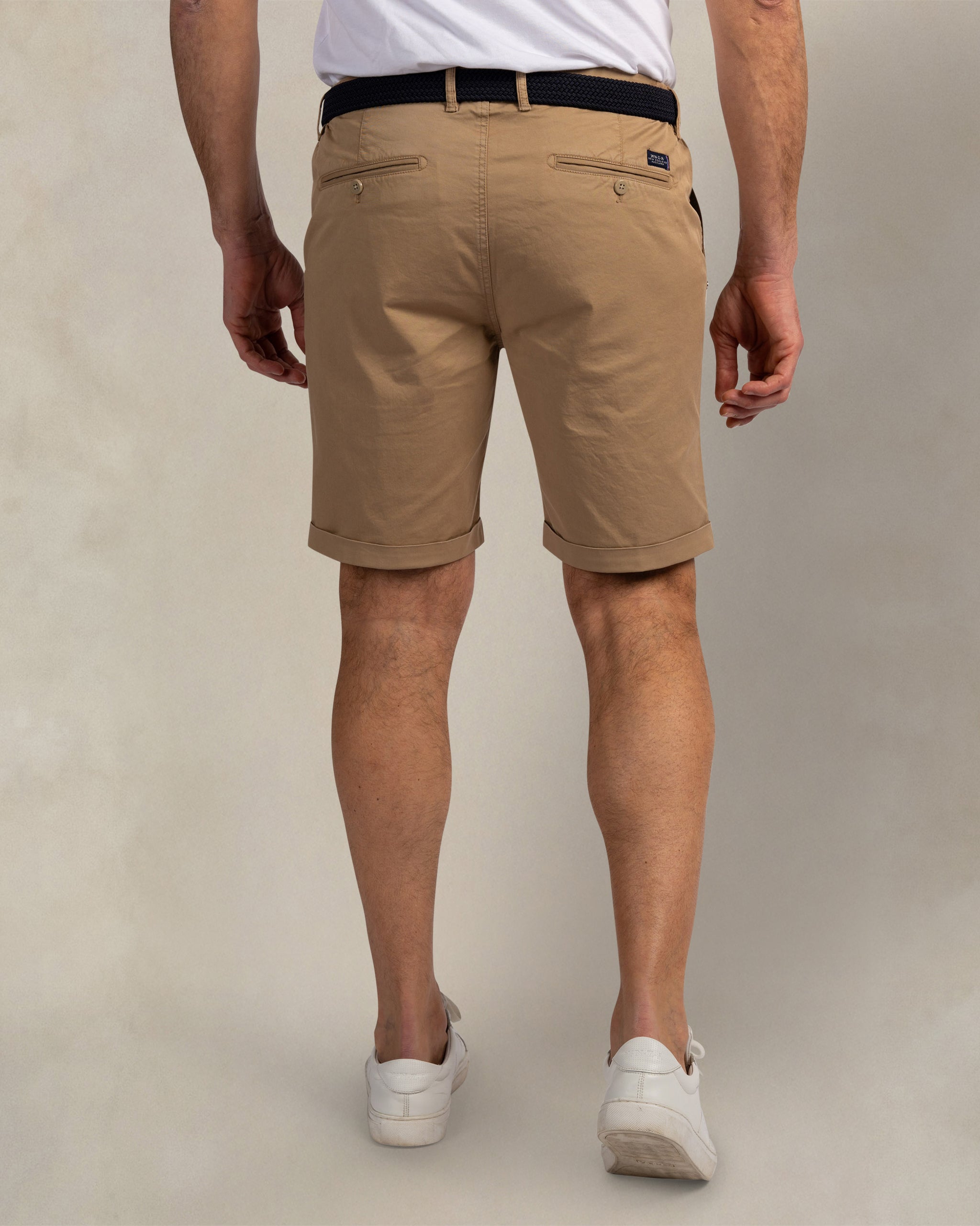 Beige Stretch-Baumwollchino-Shorts Beige Stretch-Baumwollchino-Shorts