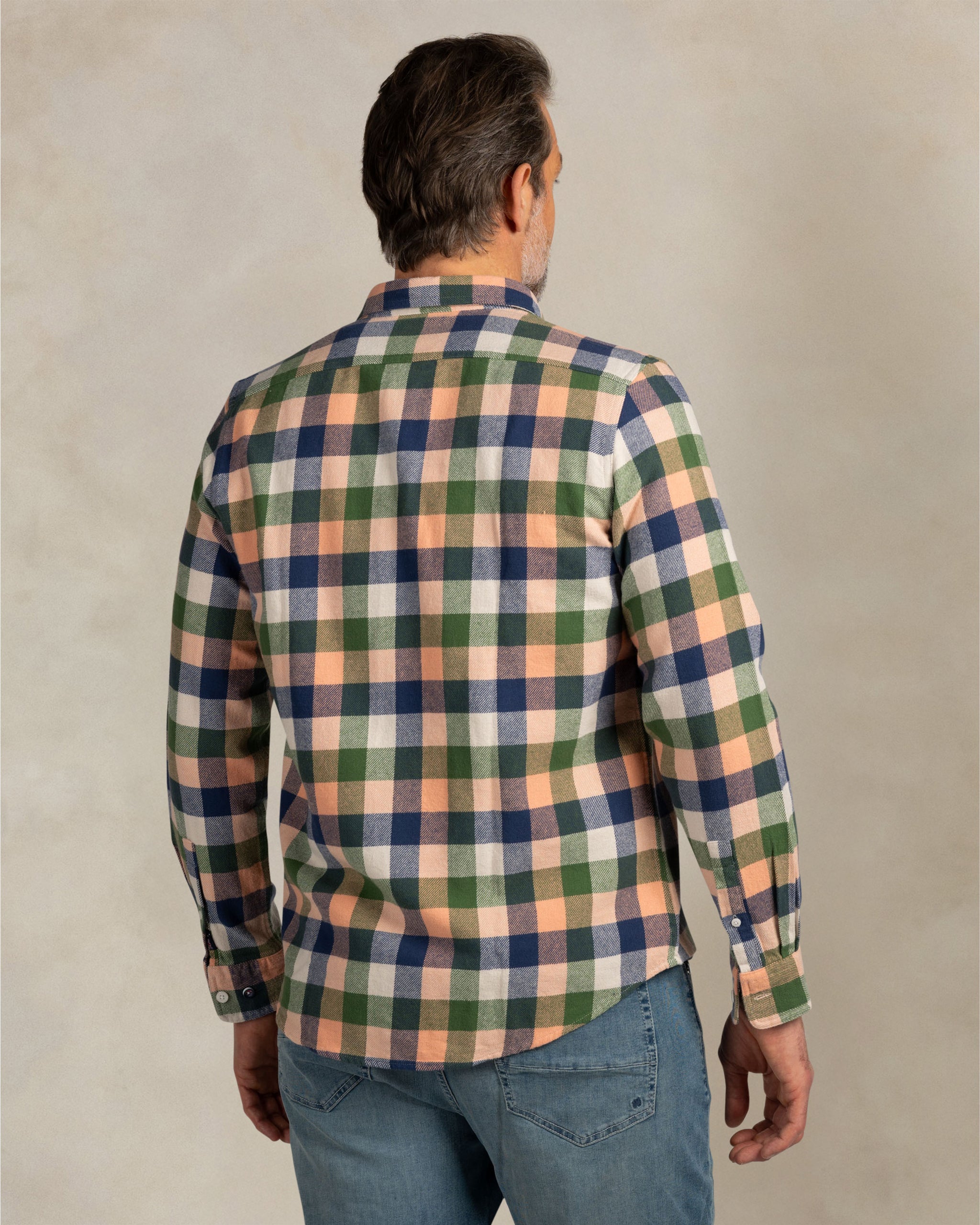 Rood geruit katoenen overshirt Rood geruit katoenen overshirt