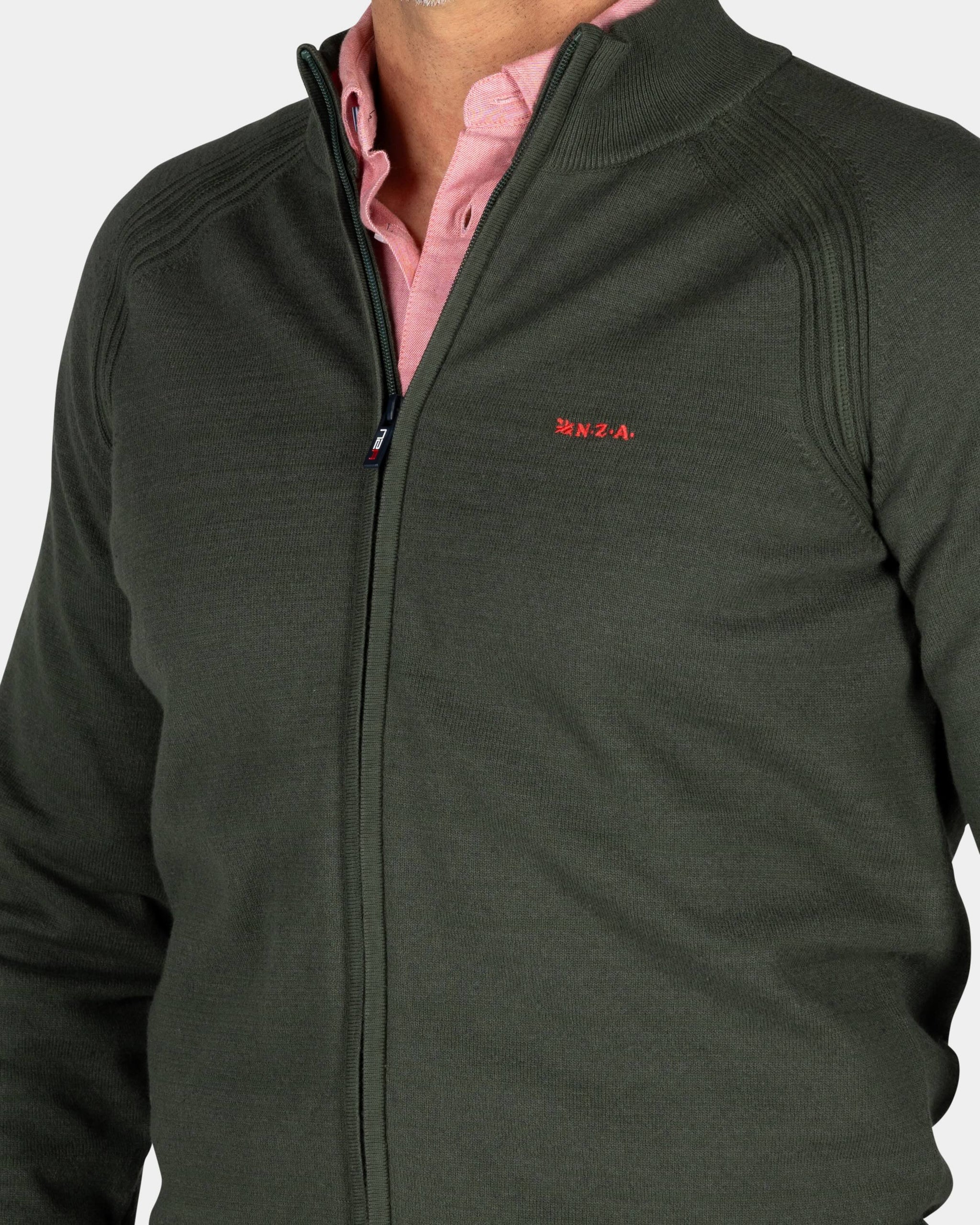 Donkergroen katoenen vest Donkergroen katoenen vest