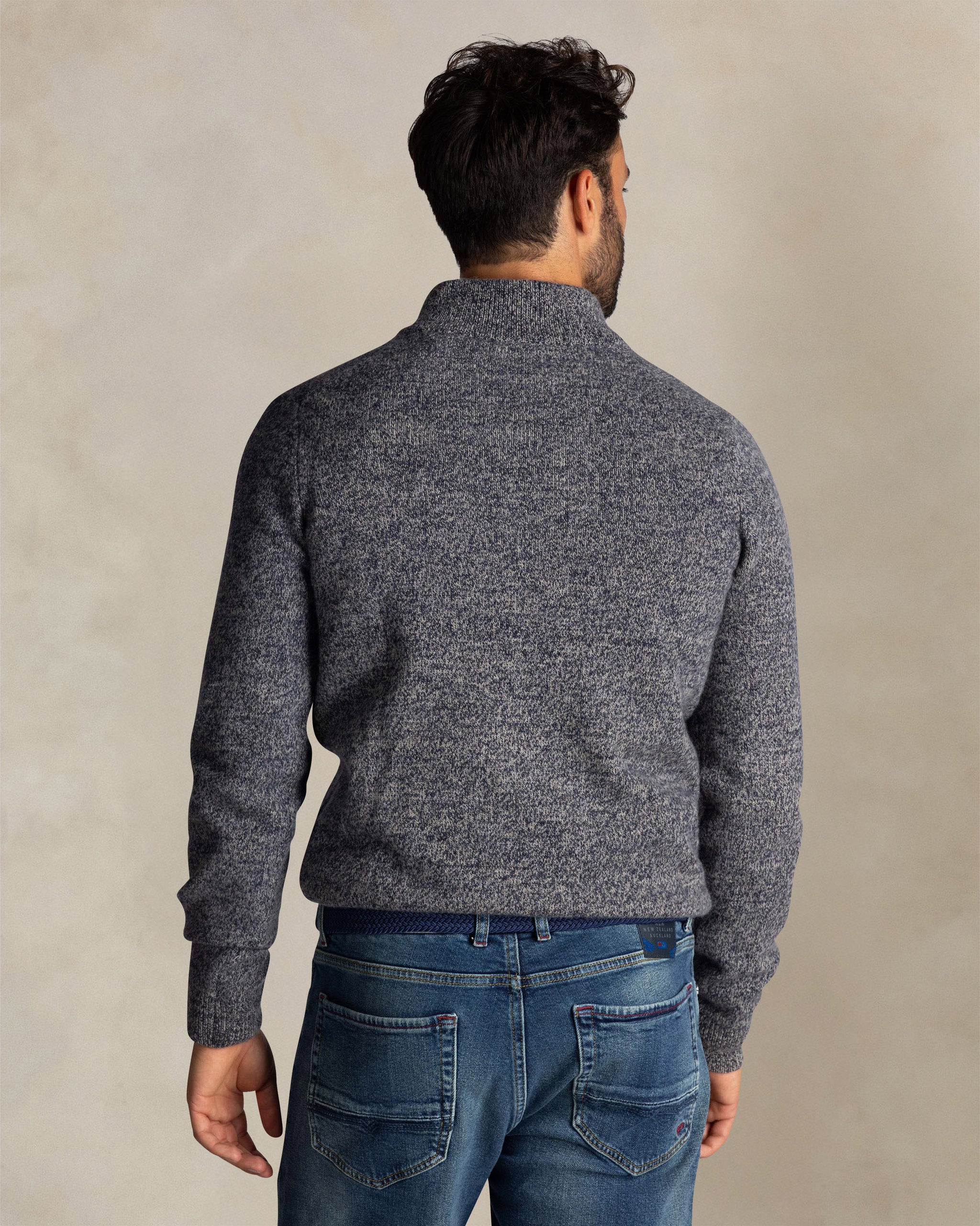 Blue wool half zip sweater Blue wool half zip sweater