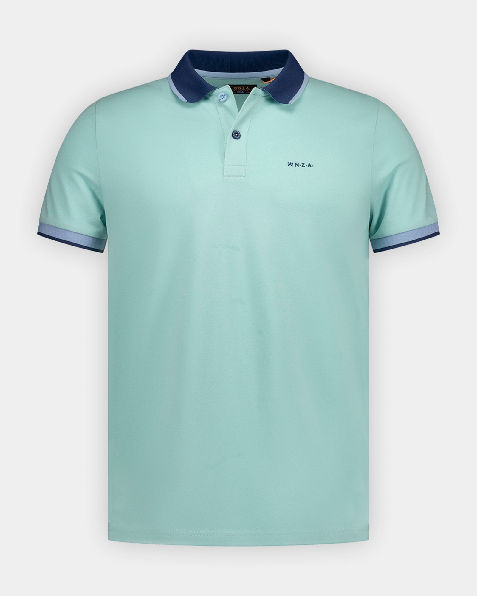 Grünes Baumwoll-Stretch-Poloshirt Grünes Baumwoll-Stretch-Poloshirt