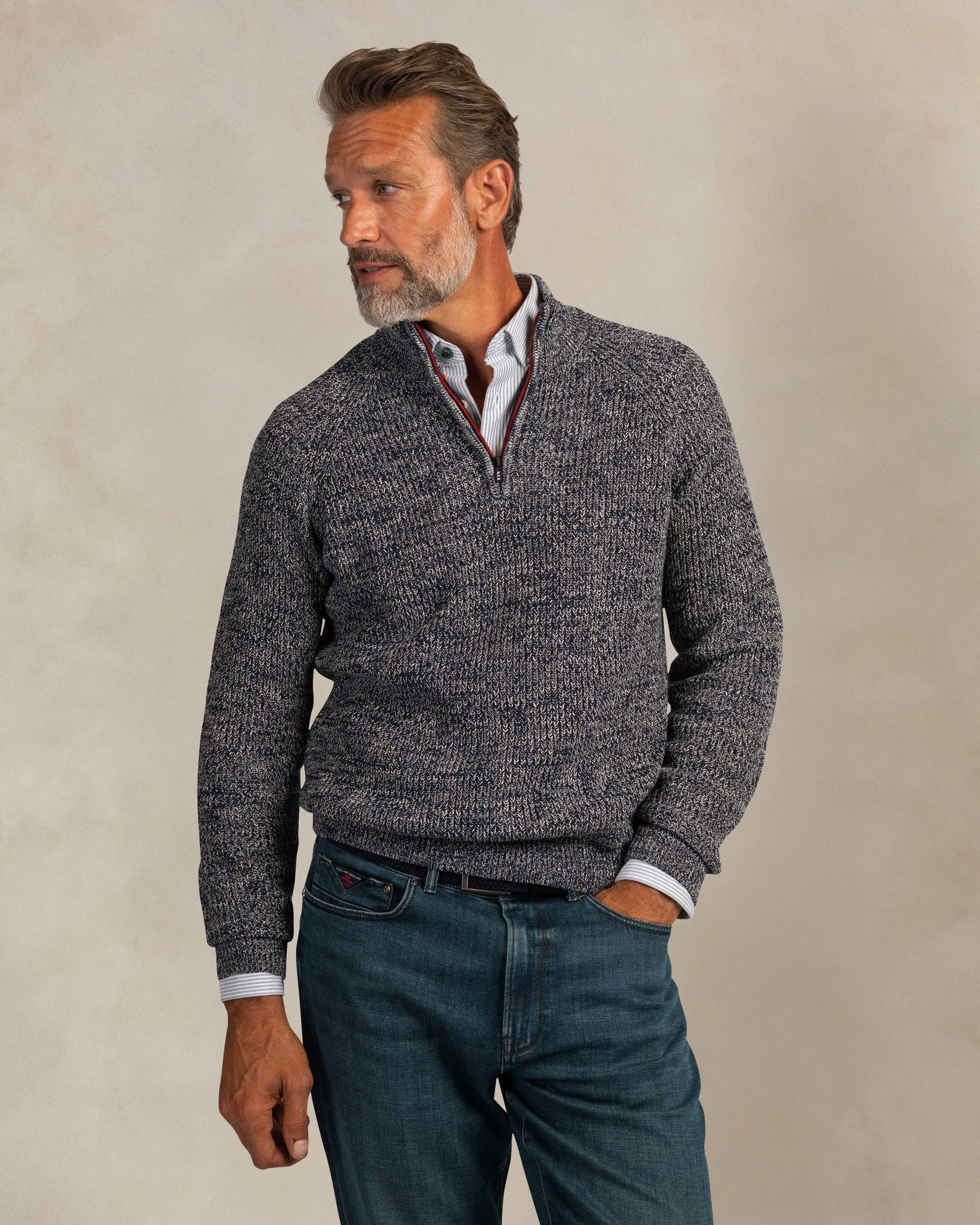 Dark blue sailor knit Dark blue sailor knit
