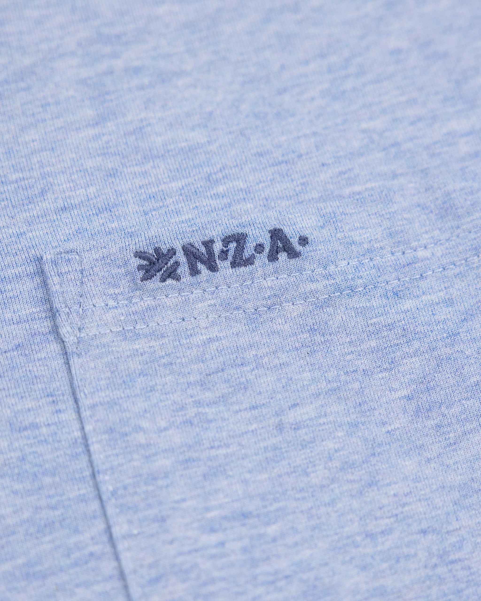 Bright blue cotton polo with stretch Bright blue cotton polo with stretch