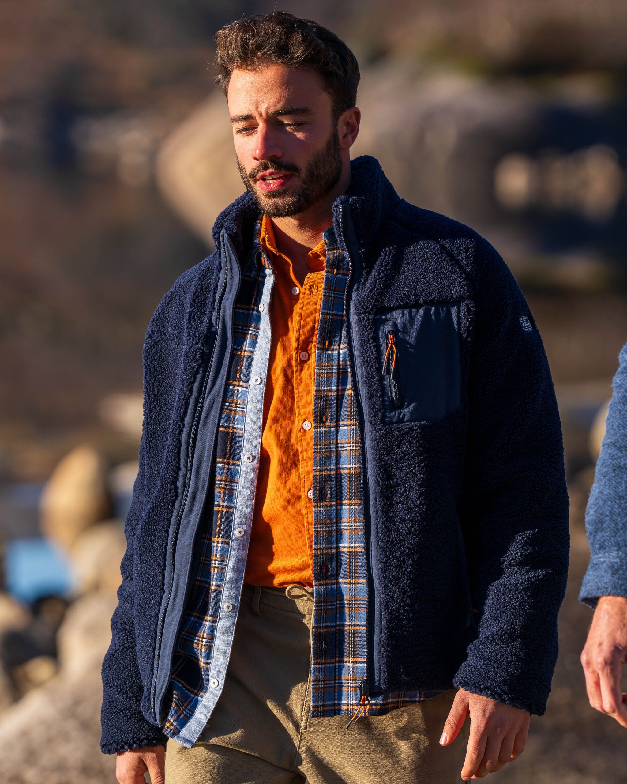 Veste polaire bleue Veste polaire bleue