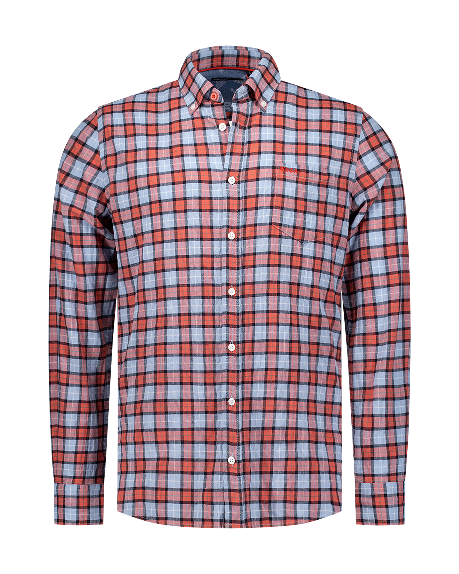 Camisa de cuadros roja y azul - Midnight Navy Camisa de cuadros roja y azul - Midnight Navy