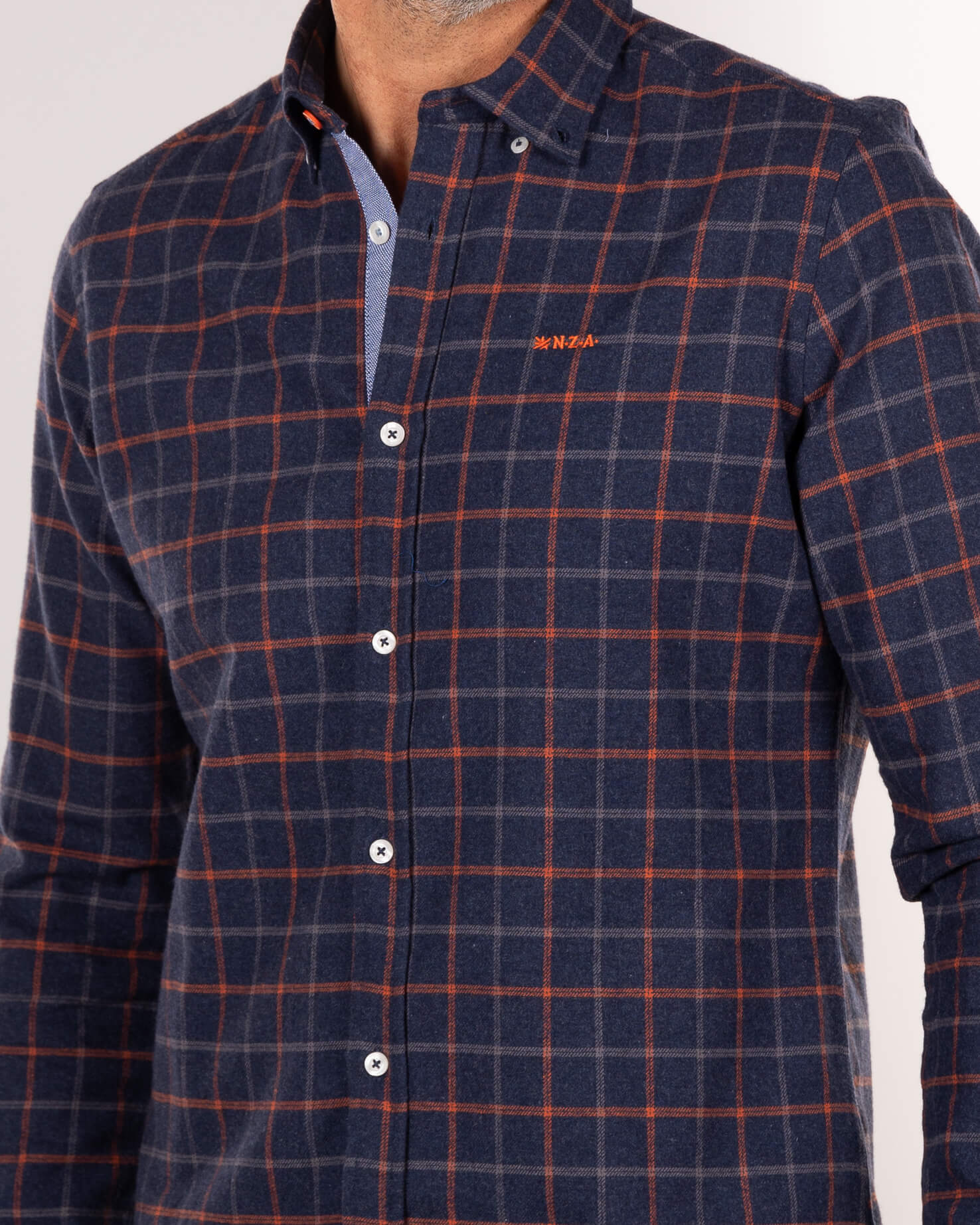 Cotton flannel shirt blue and red - Blue Multicolour Cotton flannel shirt blue and red - Blue Multicolour