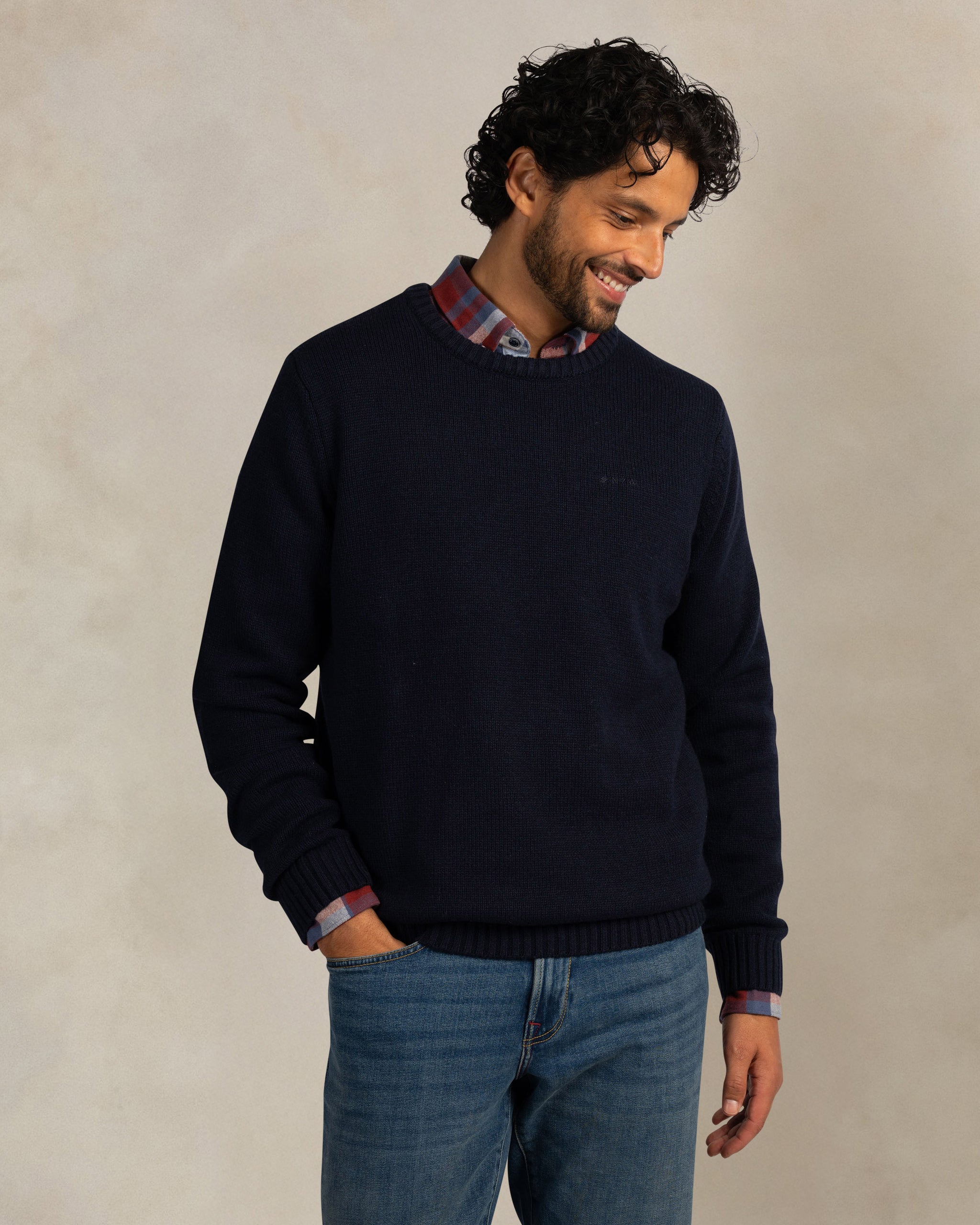 Dark blue wool pullover Dark blue wool pullover