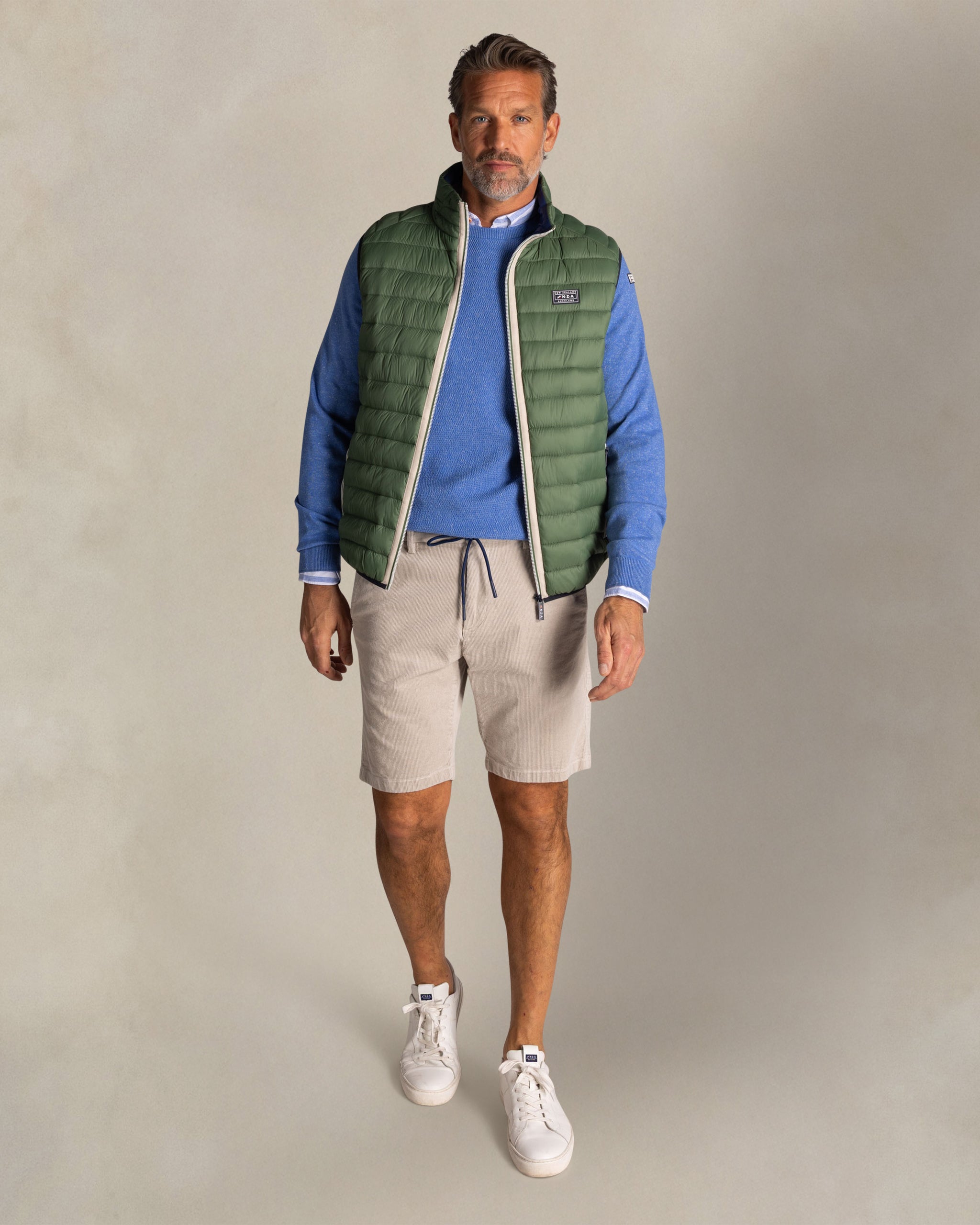 Groene gewatteerde bodywarmer Groene gewatteerde bodywarmer